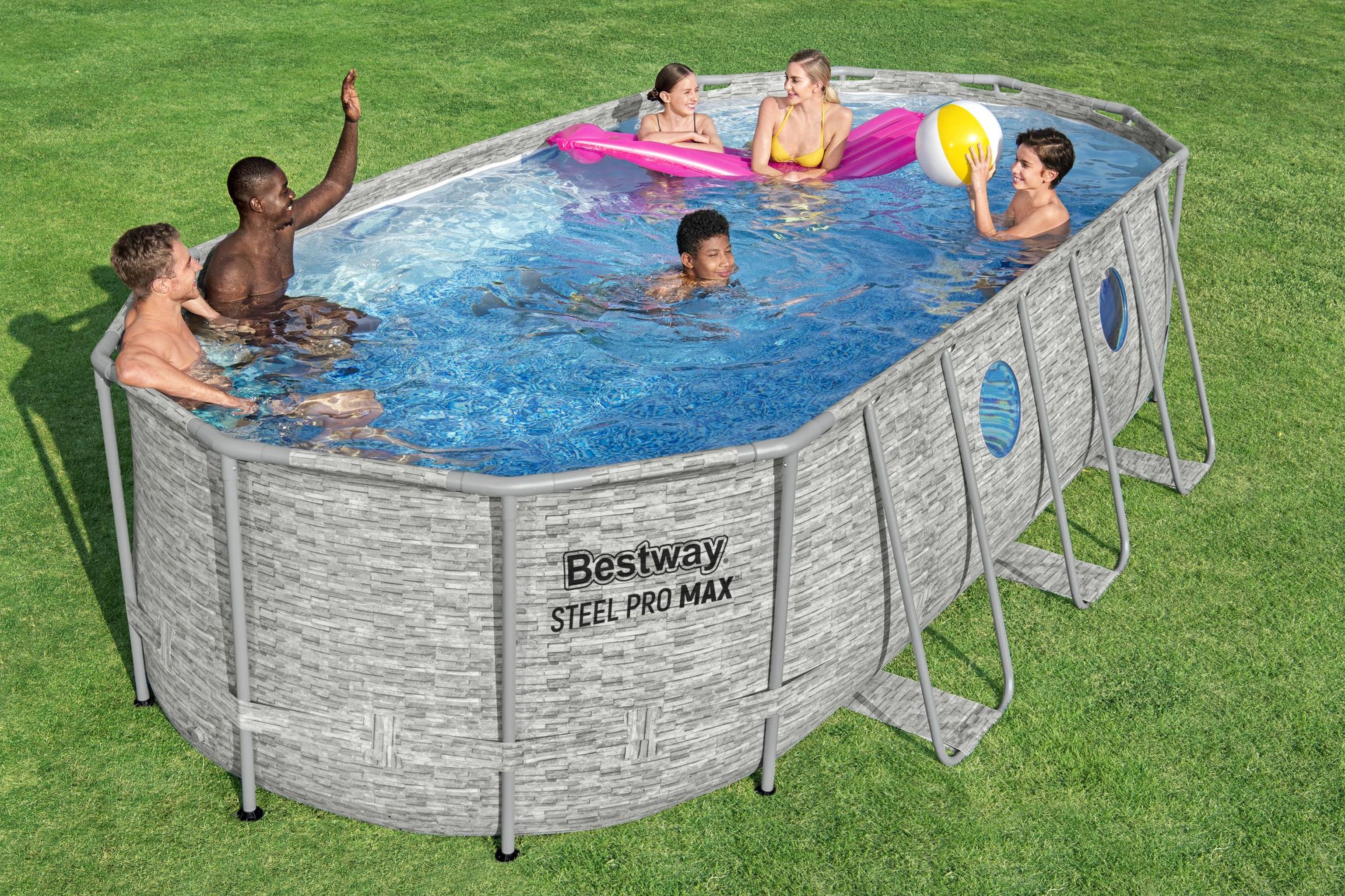 Bestway Steel Pro MAX Splashview Frame Pool Set 549 x 274 x 122 cm Bestway Steel Pro MAX Splashview Frame Pool Set 549 x 274 x 122 cm
