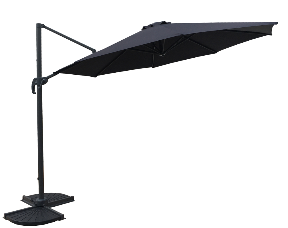 Deluxe-Ampelschirm Ø 300 cm, Sonnenschirm, Gartenschirm HI-504596 Deluxe-Ampelschirm Ø 300 cm, Sonnenschirm, Gartenschirm HI-504596