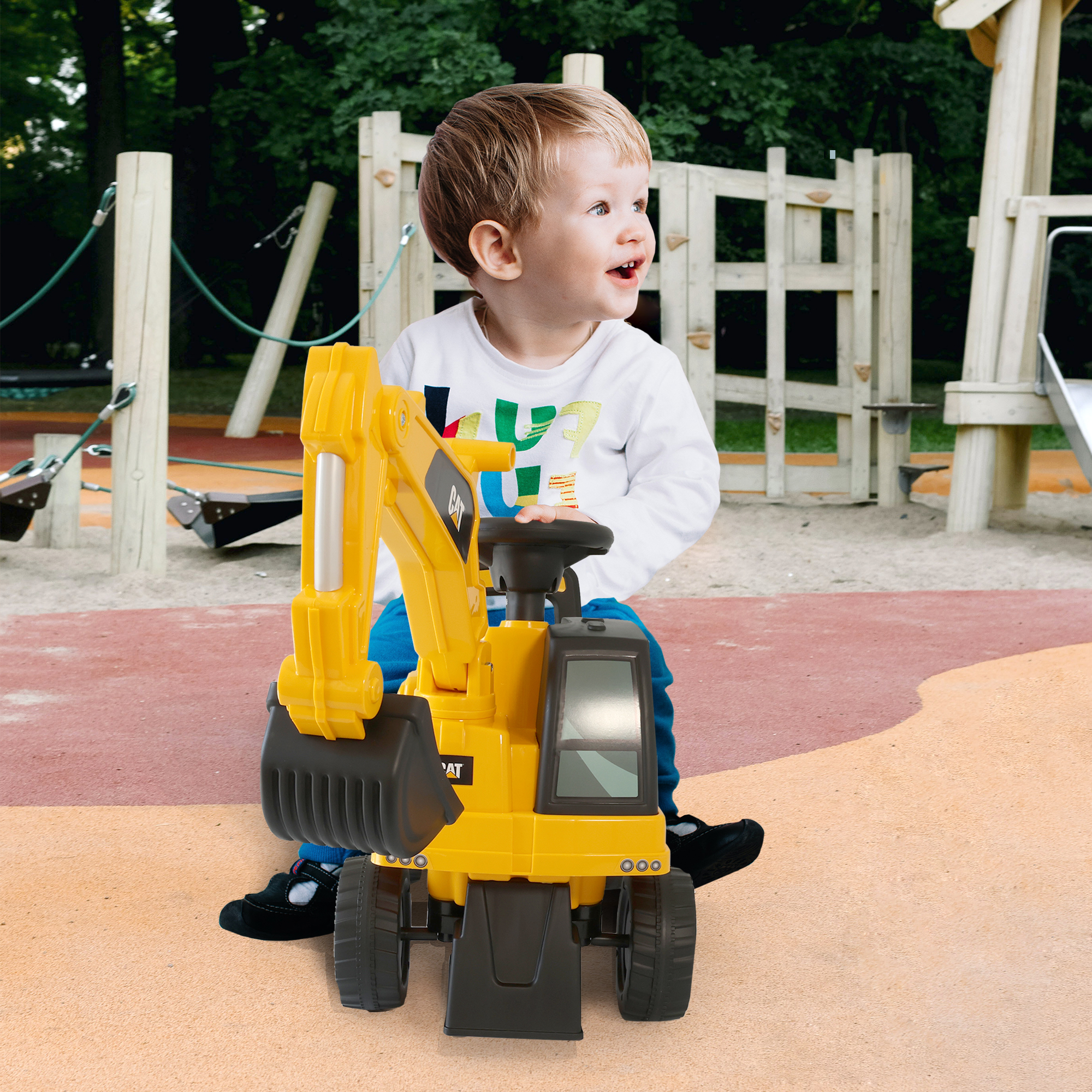 Rutschauto Kinderbagger, Bagger zum draufsitzen, Sitzbagger mit beweglicher Schaufel PT010 Rutschauto Kinderbagger, Bagger zum draufsitzen, Sitzbagger mit beweglicher Schaufel PT010