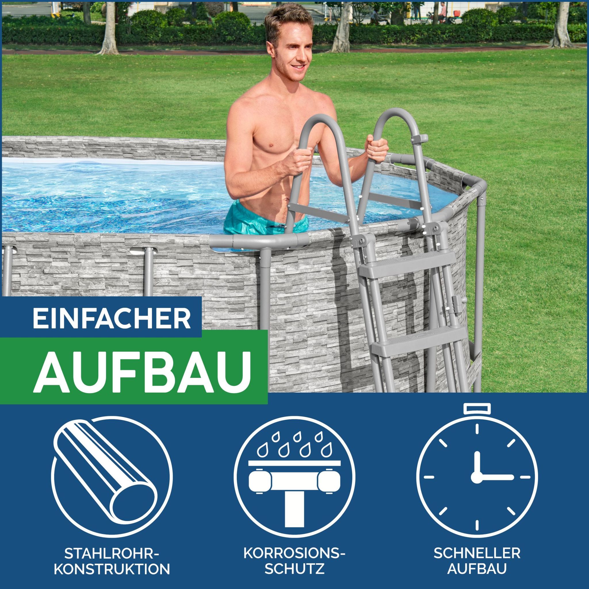 Pool Leiter 122 cm