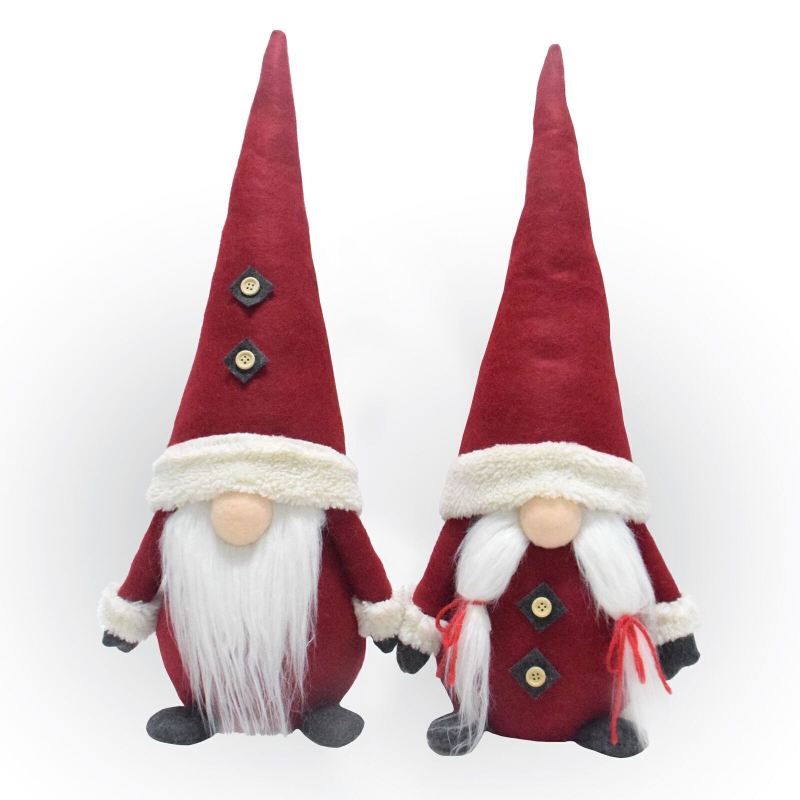 2er Set Wichtel 50 cm hoch, Weihnachtswichtel Duo in weihnachtlichem Rot HL020 2er Set Wichtel 50 cm hoch, Weihnachtswichtel Duo in weihnachtlichem Rot HL020