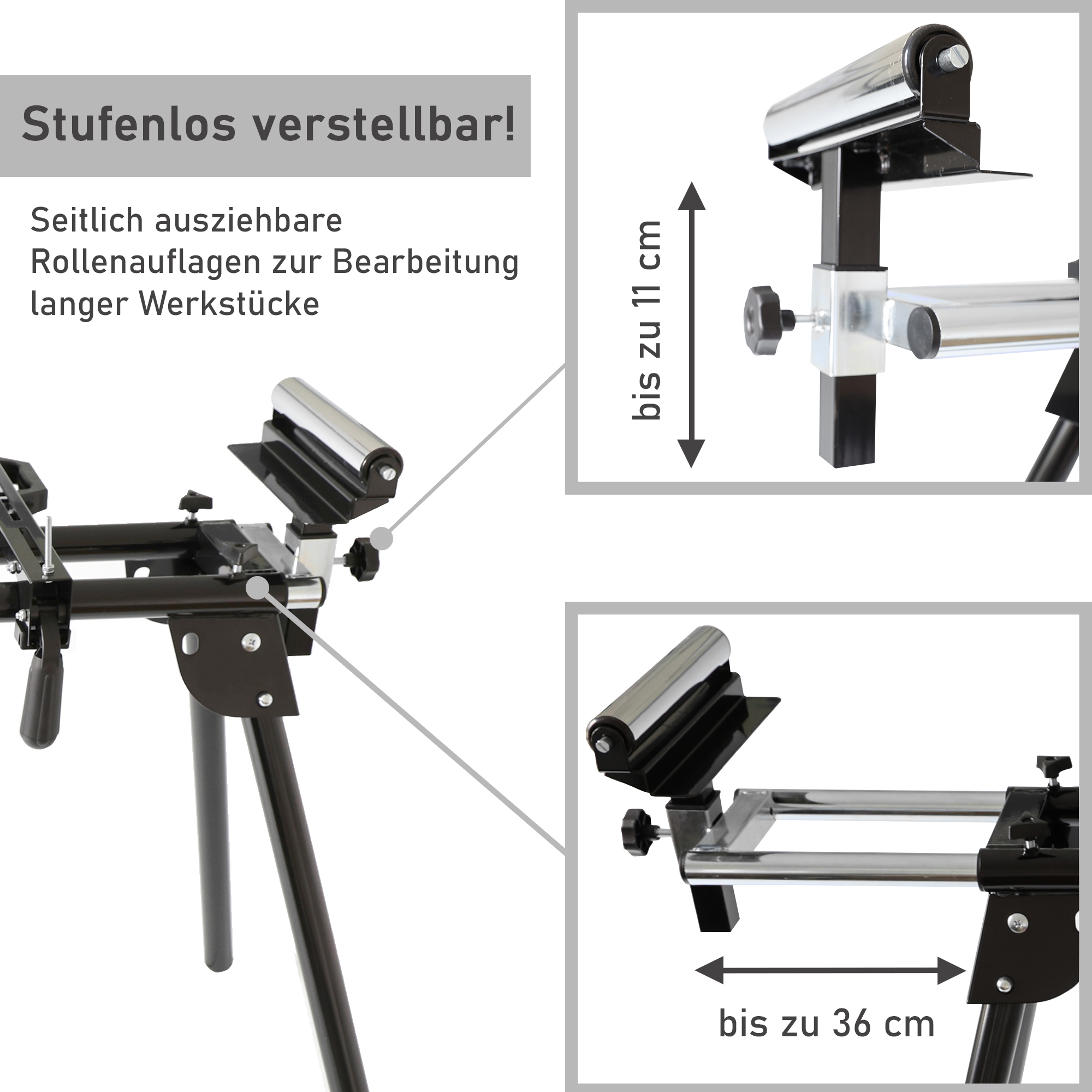 Maschinenuntergestell für Kappsäge und viele weitere Geräte, mobiler Maschinentisch YT008 Maschinenuntergestell für Kappsäge und viele weitere Geräte, mobiler Maschinentisch YT008