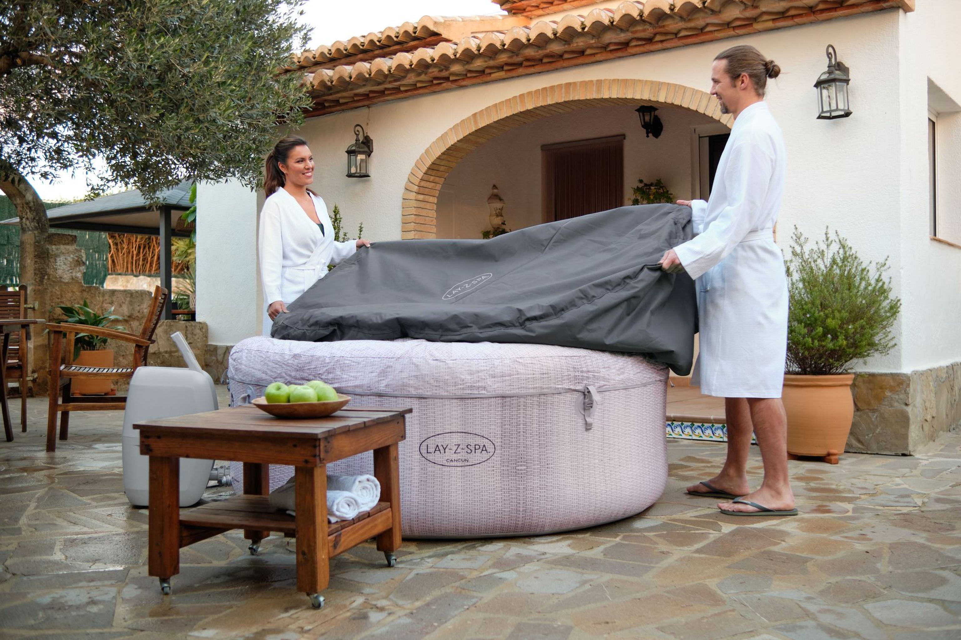 LAY-Z-SPA Abdeckung EnergySense Plus Thermo 196 x 71 cm rund