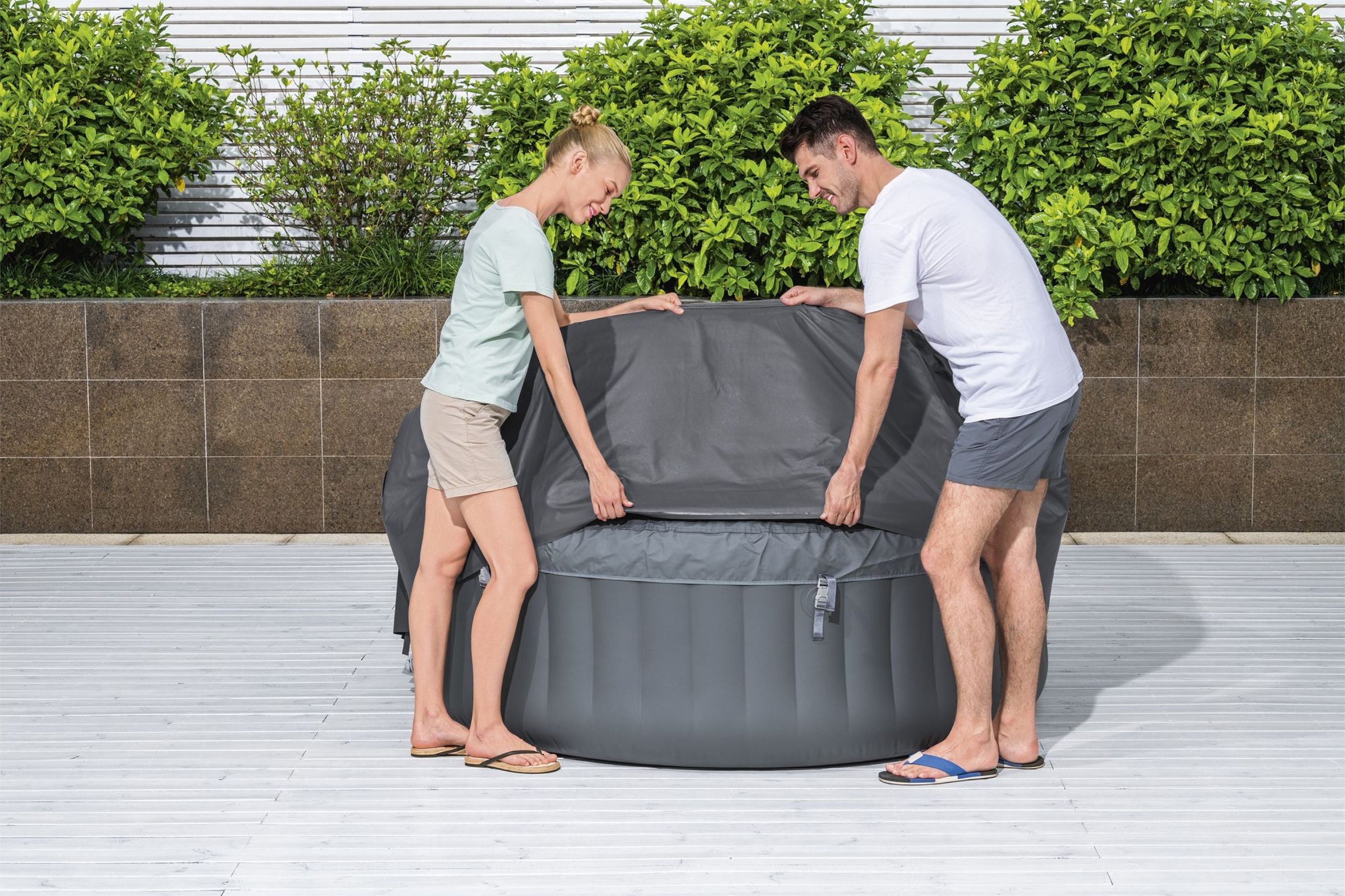 LAY-Z-SPA Abdeckung EnergySense Plus Thermo 180 x 66 cm rund