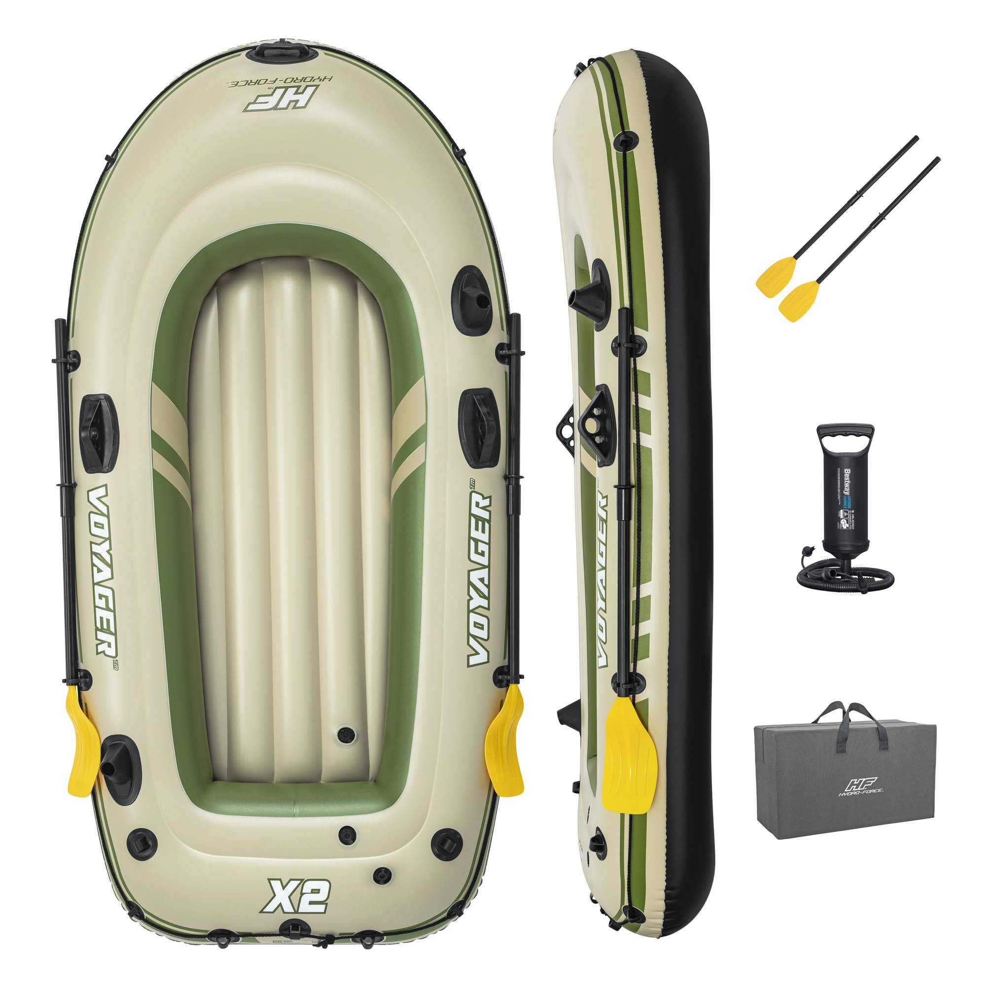 Hydro-Force Schlauchboot Komplett-Set Voyager X2 232 x 118 x 37 cm 65163_24