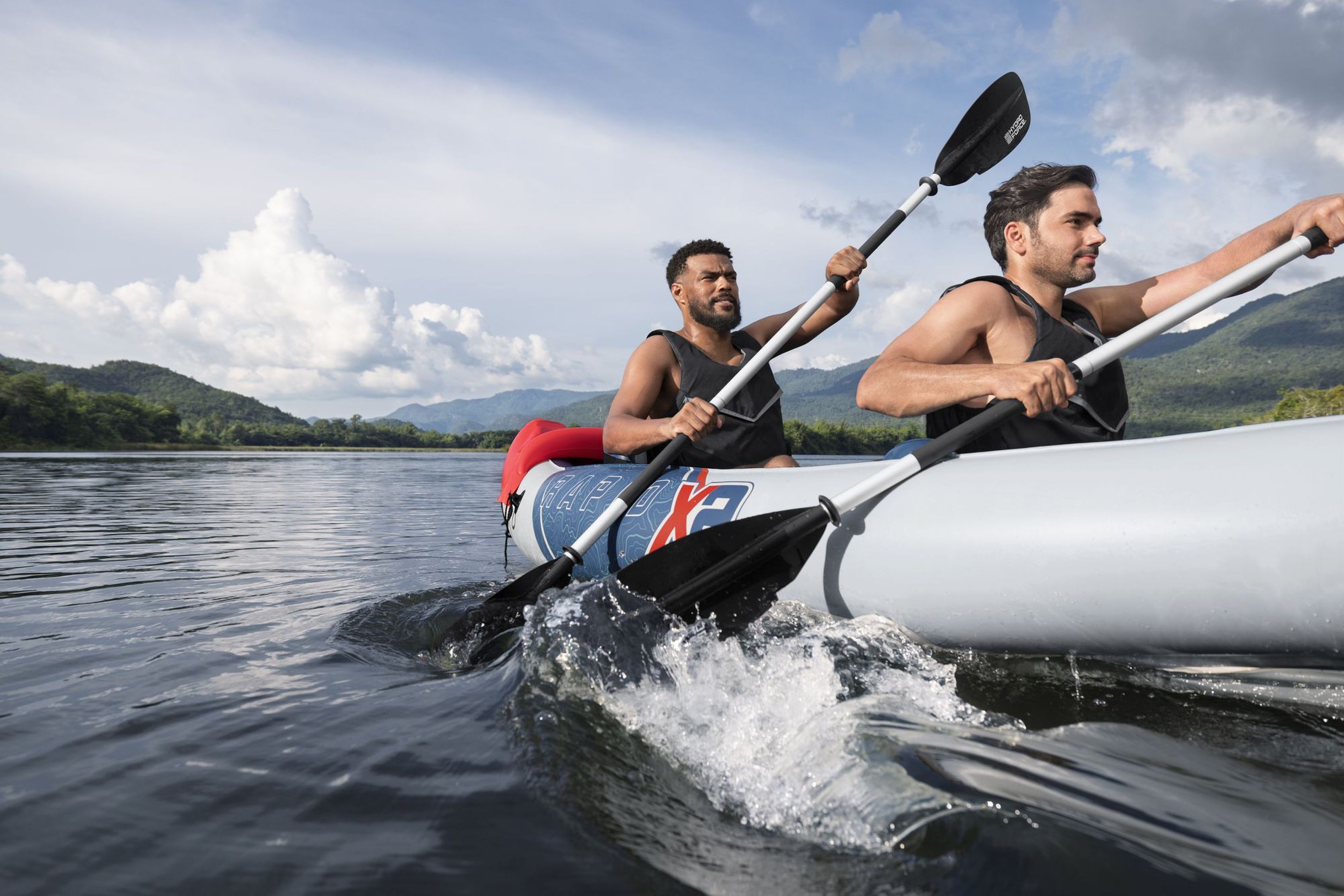Bestway Hydro Force Rapid X2 aufblasbares Kajak 2 Personen Set