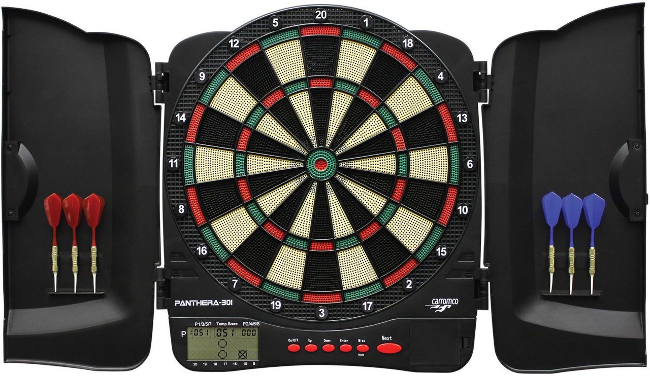 Elektronisches Dartboard Kabinett PANTHERA-301, 4-Loch Abstand CC-93051