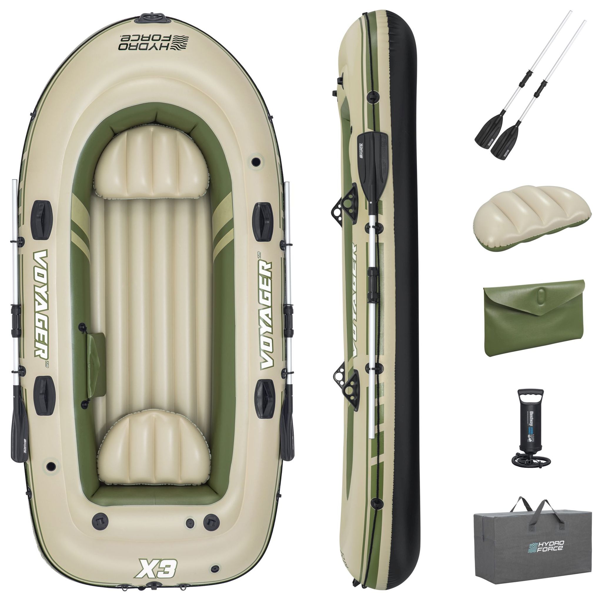 -Langtext: ## Bestway Voyager X3: Schlauchboot für 3 Personen im Komplett-Set -Langtext: ## Bestway Voyager X3: Schlauchboot für 3 Personen im Komplett-Set