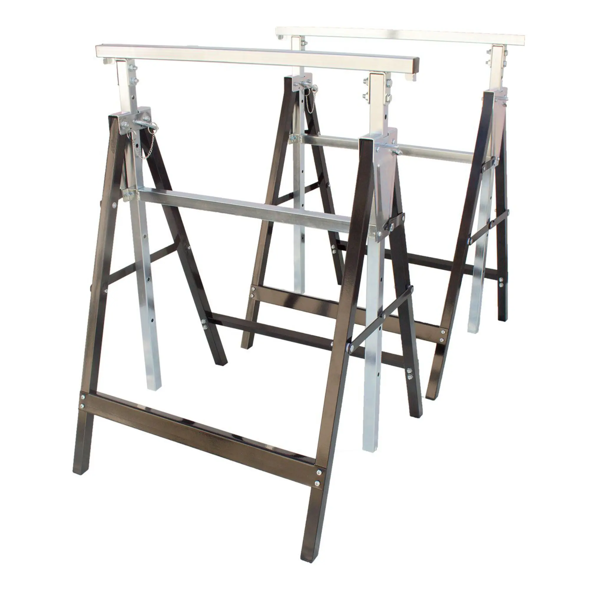 Arbeitsbock 2er Set, Gerüstbock höhenverstellbar, Klappbock mit 200 kg Tragkraft YT005 Arbeitsbock 2er Set, Gerüstbock höhenverstellbar, Klappbock mit 200 kg Tragkraft YT005
