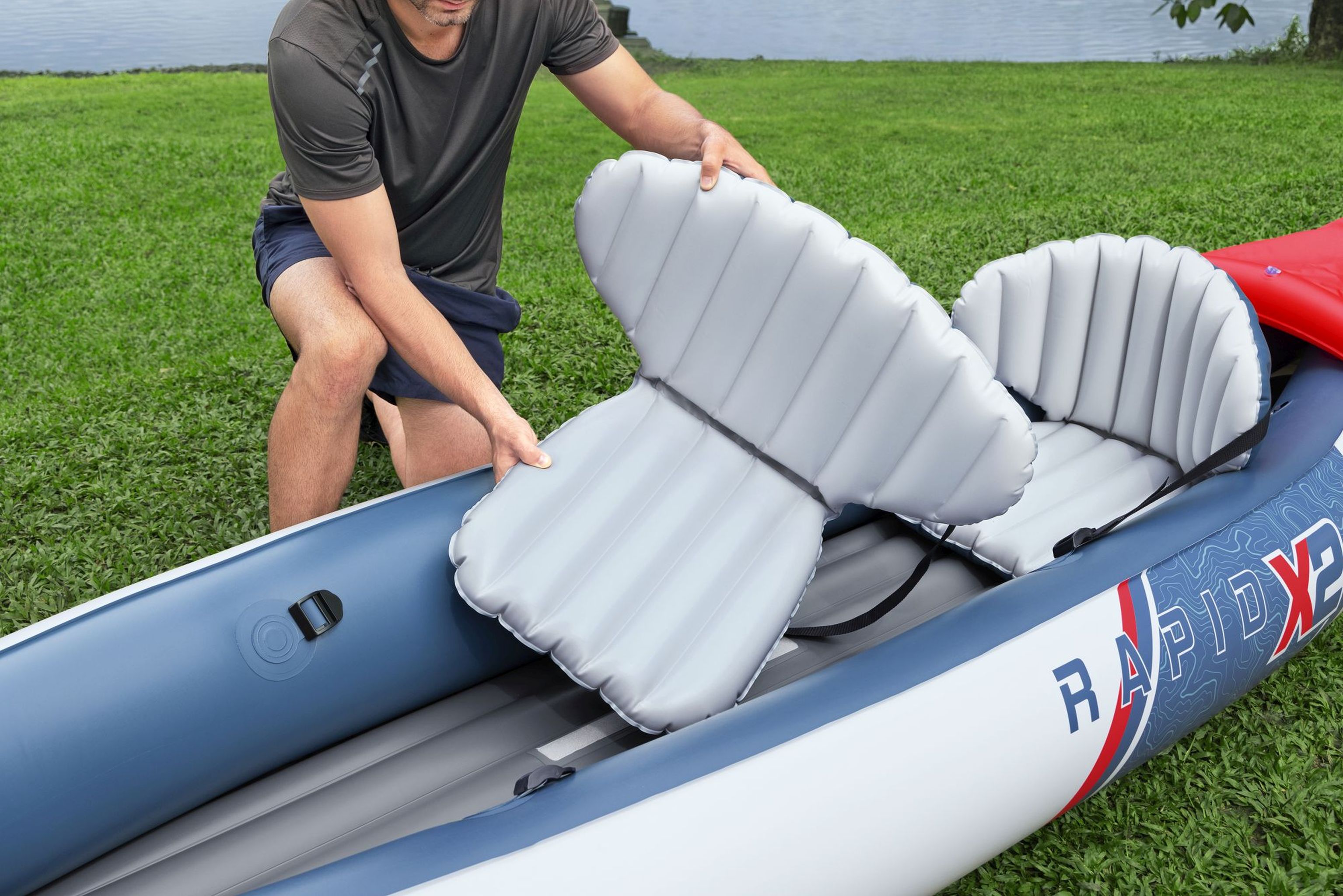 Bestway Hydro Force Rapid X2 aufblasbares Kajak 2 Personen Set