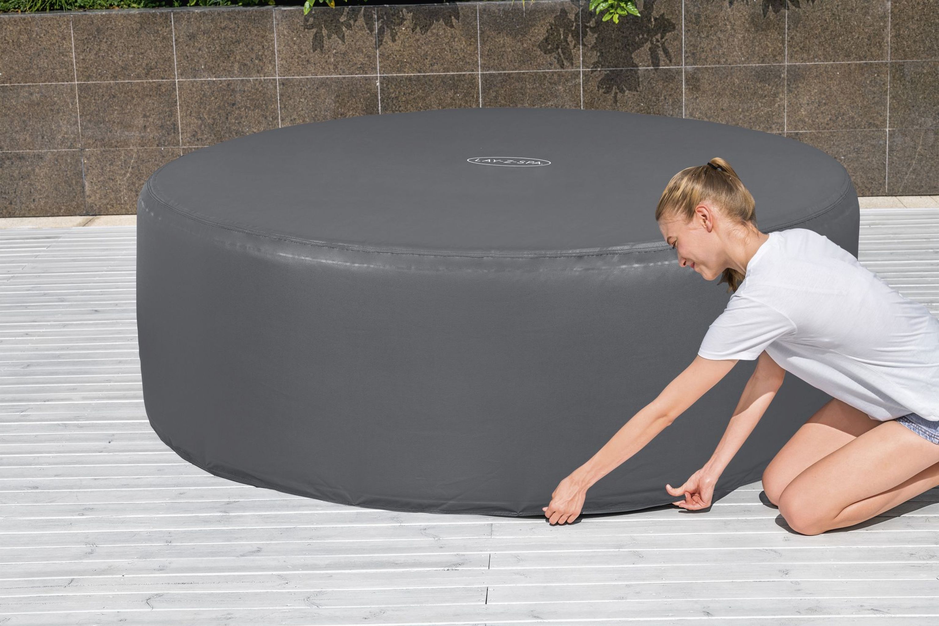 LAY-Z-SPA Abdeckung EnergySense Plus Thermo 196 x 71 cm rund