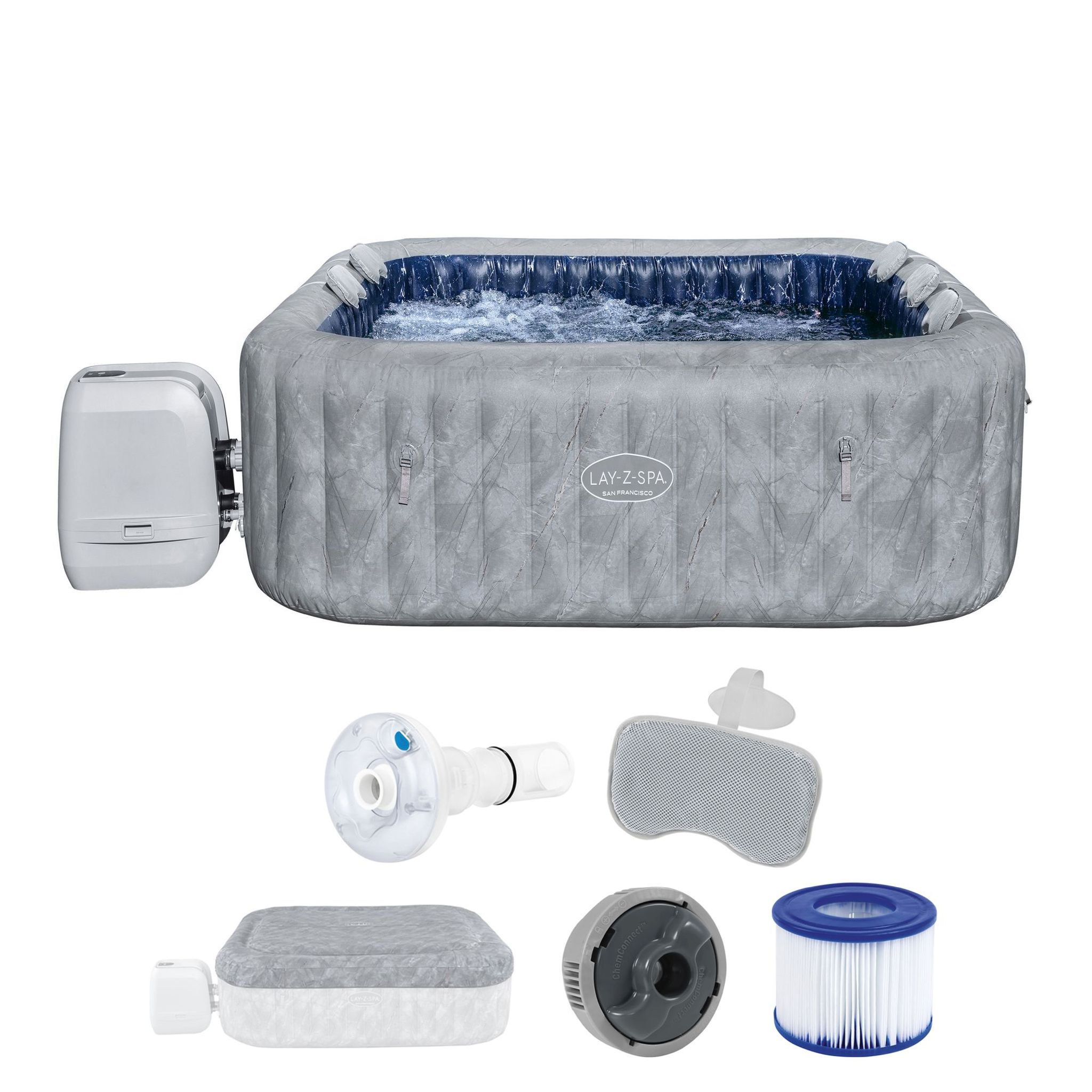 Bestway LAY-Z-SPA San Francisco HydroJet Pro Whirlpool 7 Personen Bestway LAY-Z-SPA San Francisco HydroJet Pro Whirlpool 7 Personen