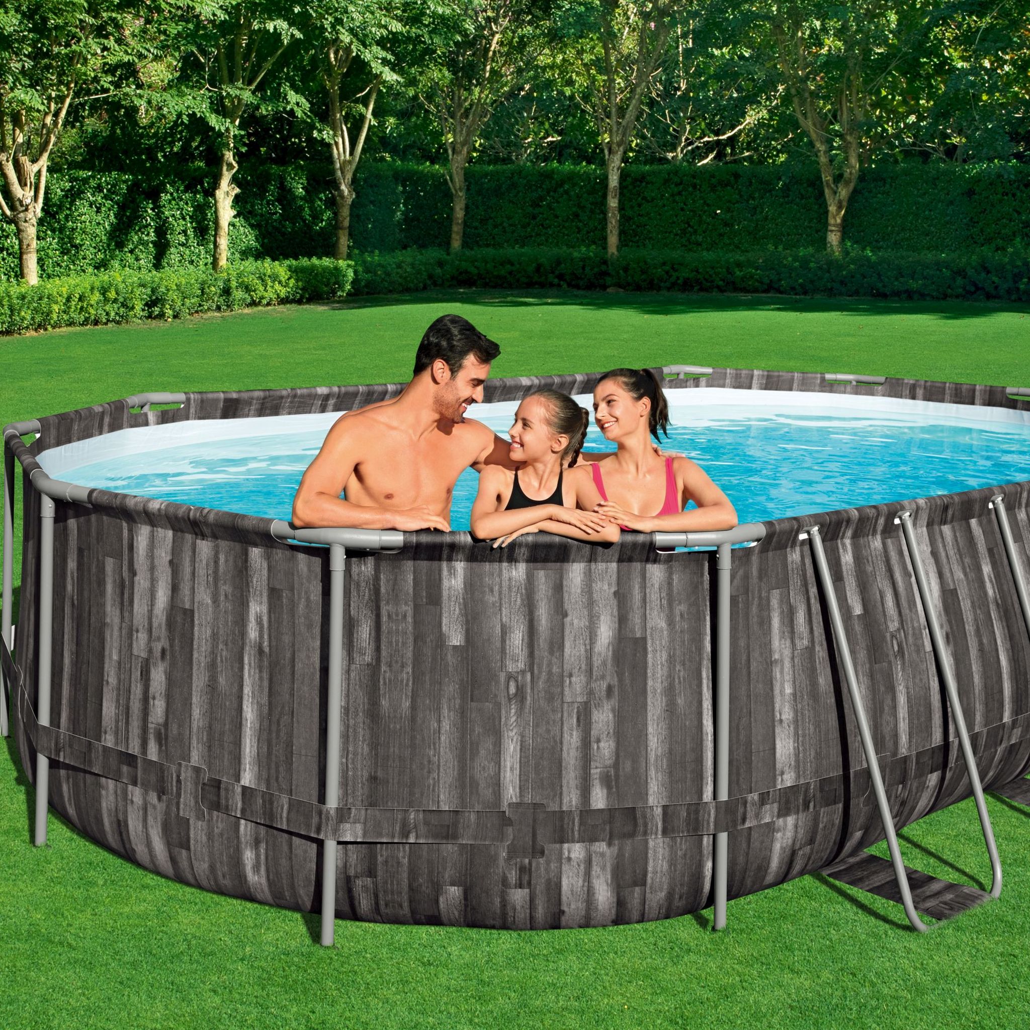 Bestway Steel Pro MAX Frame Pool Komplett-Set 610 x 366 x 122 cm oval Bestway Steel Pro MAX Frame Pool Komplett-Set 610 x 366 x 122 cm oval