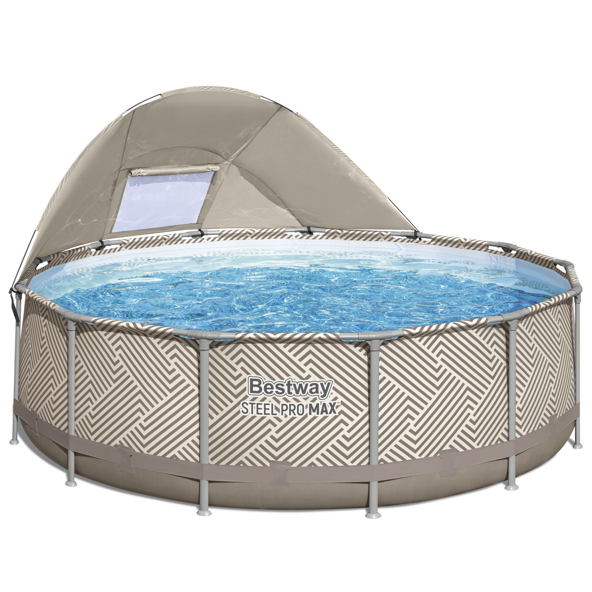 Bestway Steel Pro MAX Frame Pool Komplett-Set Ø 396 x 107 cm Bestway Steel Pro MAX Frame Pool Komplett-Set Ø 396 x 107 cm
