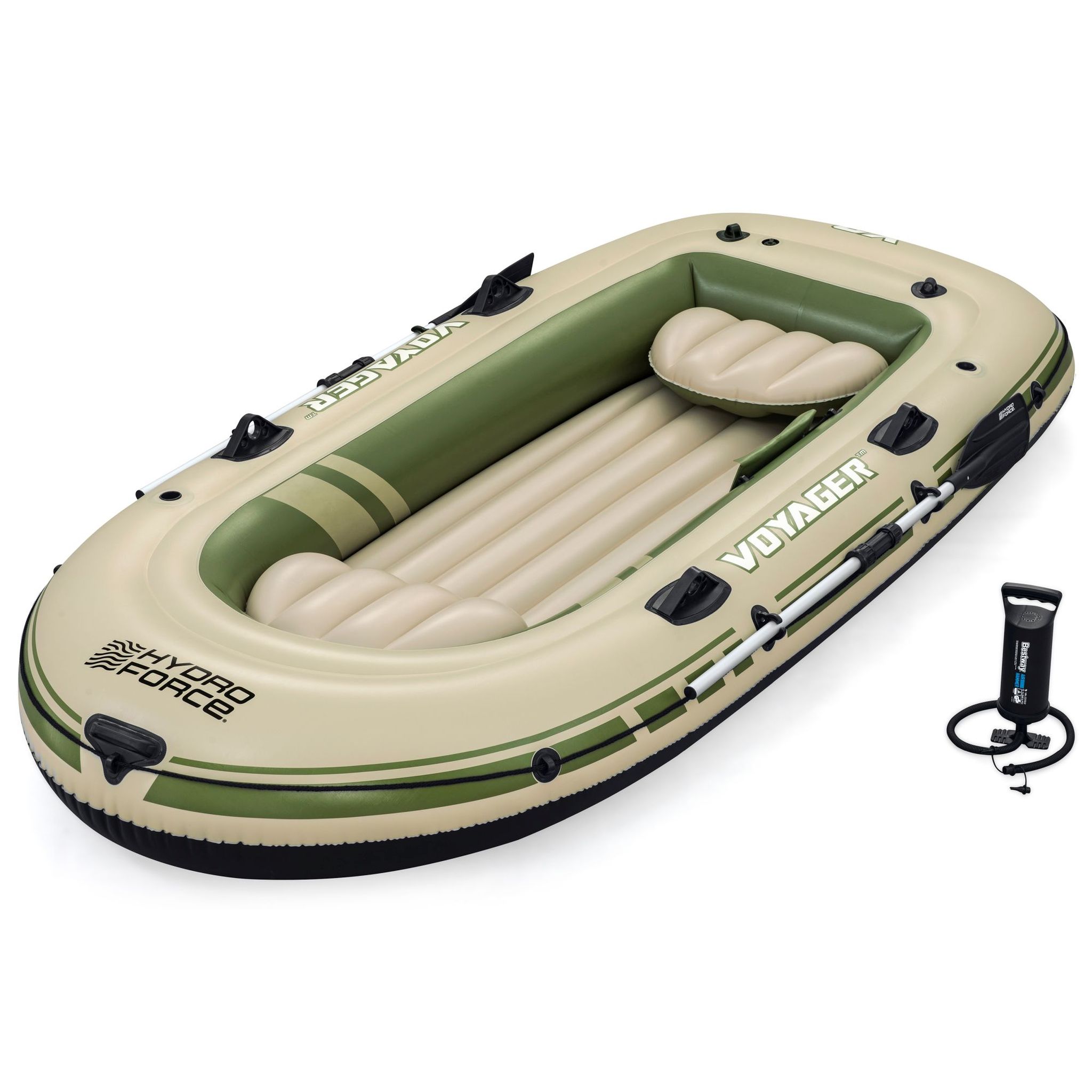 -Langtext: ## Bestway Voyager X3: Schlauchboot für 3 Personen im Komplett-Set