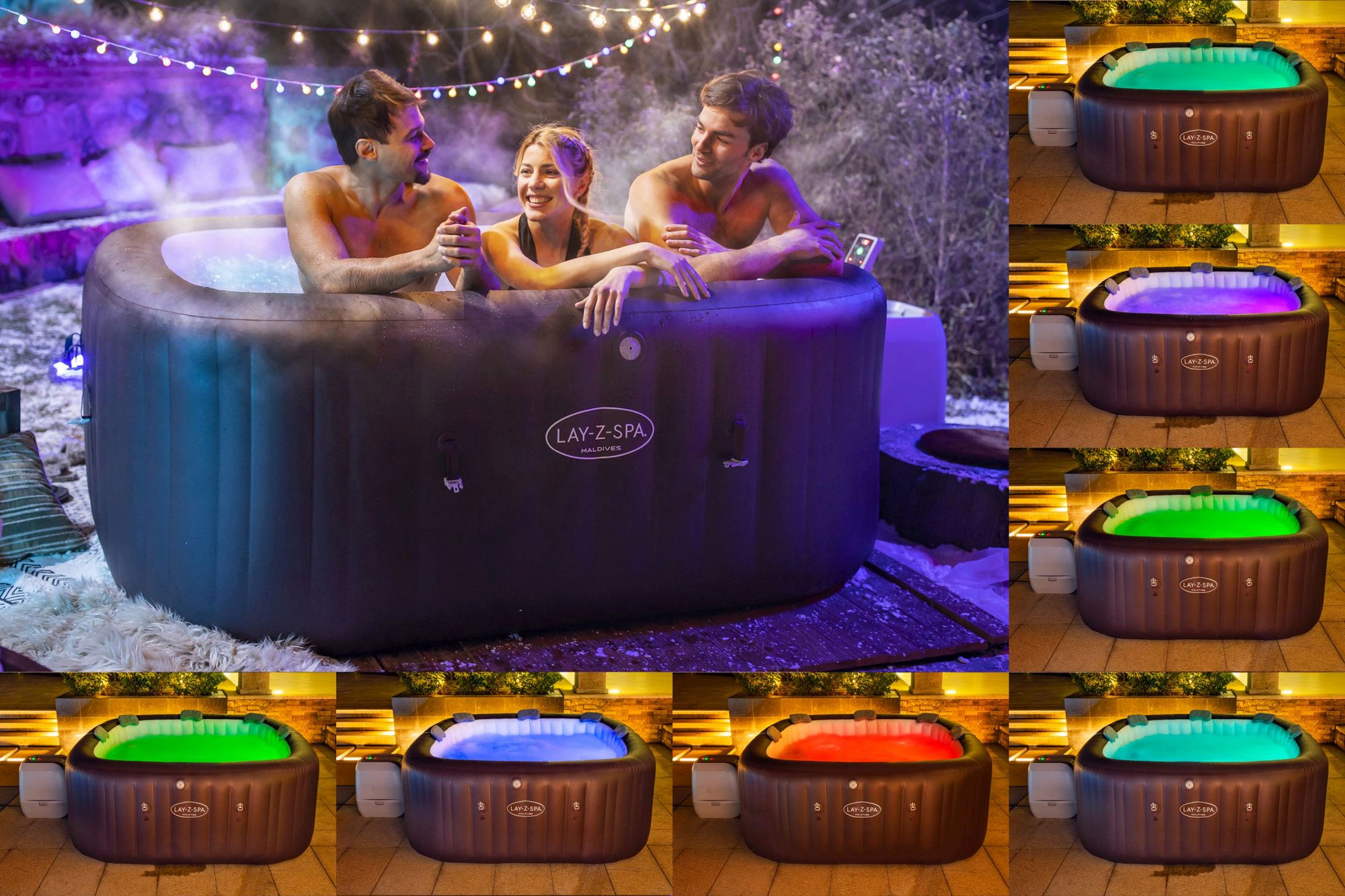 Bestway LAY-Z-SPA Maldives HydroJet Pro Whirlpool 7 Personen Bestway LAY-Z-SPA Maldives HydroJet Pro Whirlpool 7 Personen