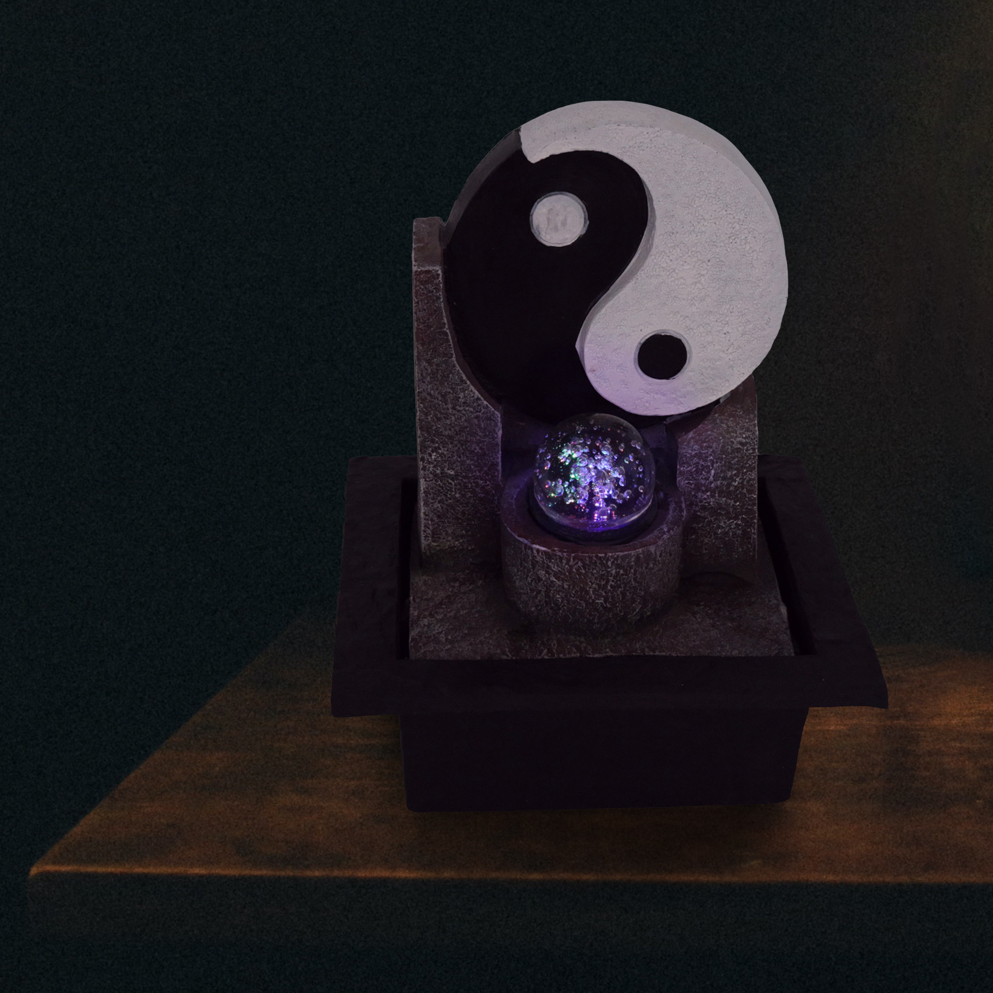 Zimmerbrunnen mit LED-Beleuchtung, Dekobrunnen “Yin Yang” für die Wohnung NA196 Zimmerbrunnen mit LED-Beleuchtung, Dekobrunnen “Yin Yang” für die Wohnung NA196