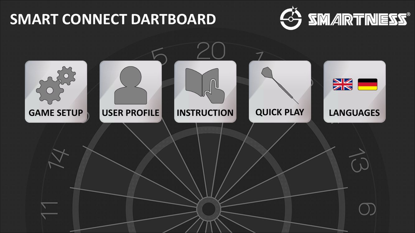 Smart Connect Dartboard ARCADIA 4.0, 3-Loch Abstand CC-94011 Smart Connect Dartboard ARCADIA 4.0, 3-Loch Abstand CC-94011