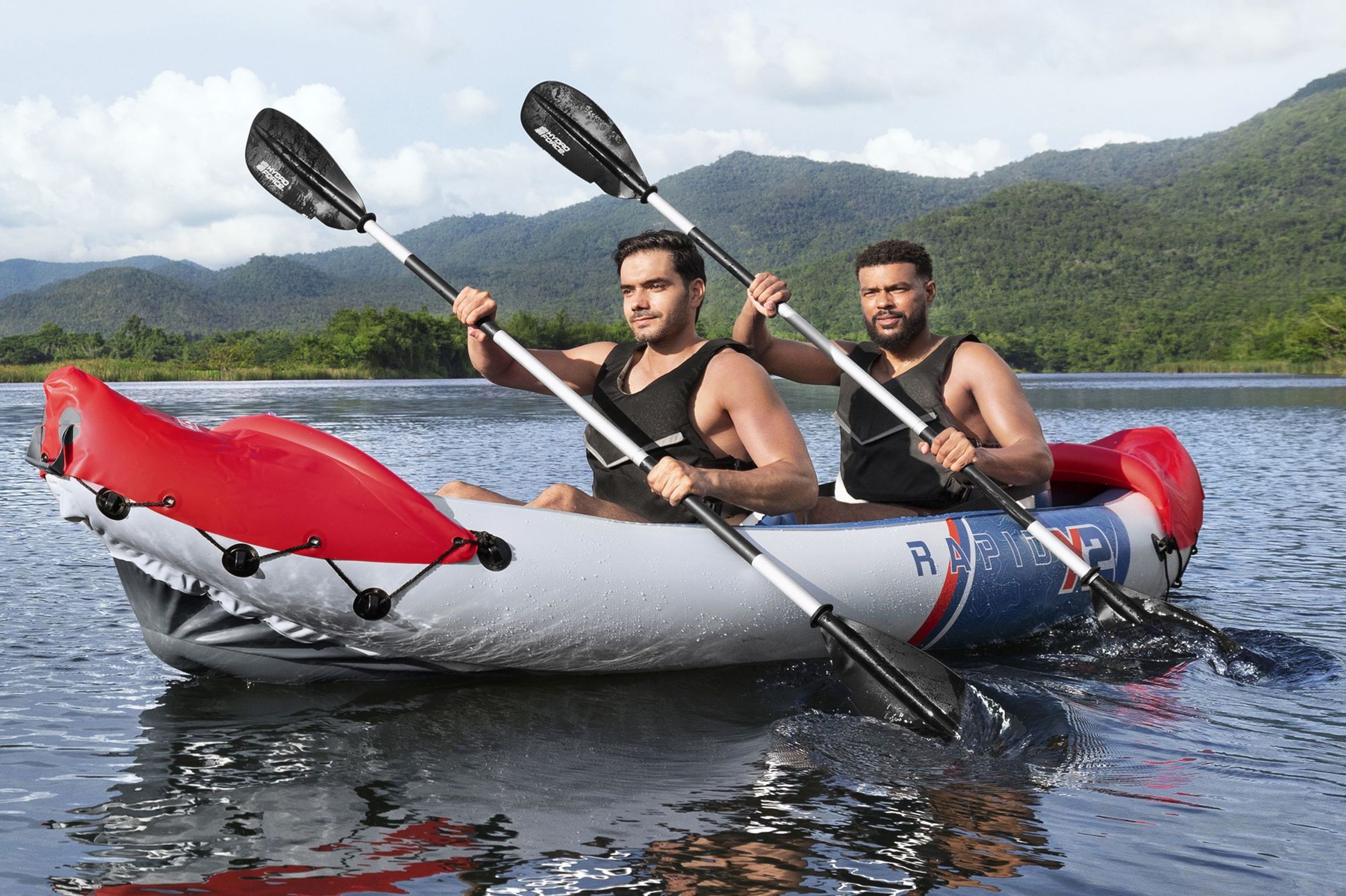 Bestway Hydro Force Rapid X2 aufblasbares Kajak 2 Personen Set