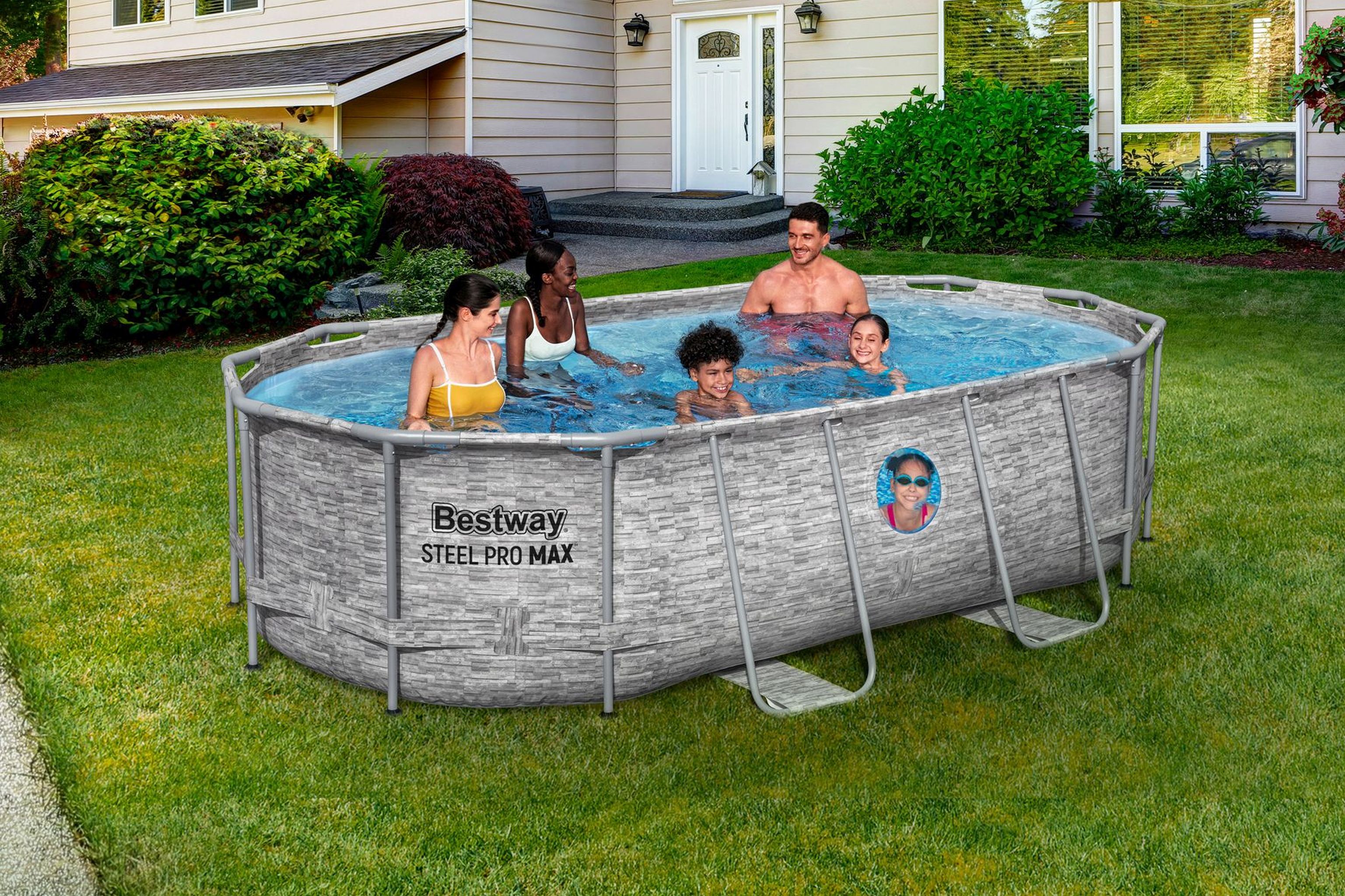 Bestway Steel Pro MAX Splashview Frame Pool Set 427 x 250 x 100 cm