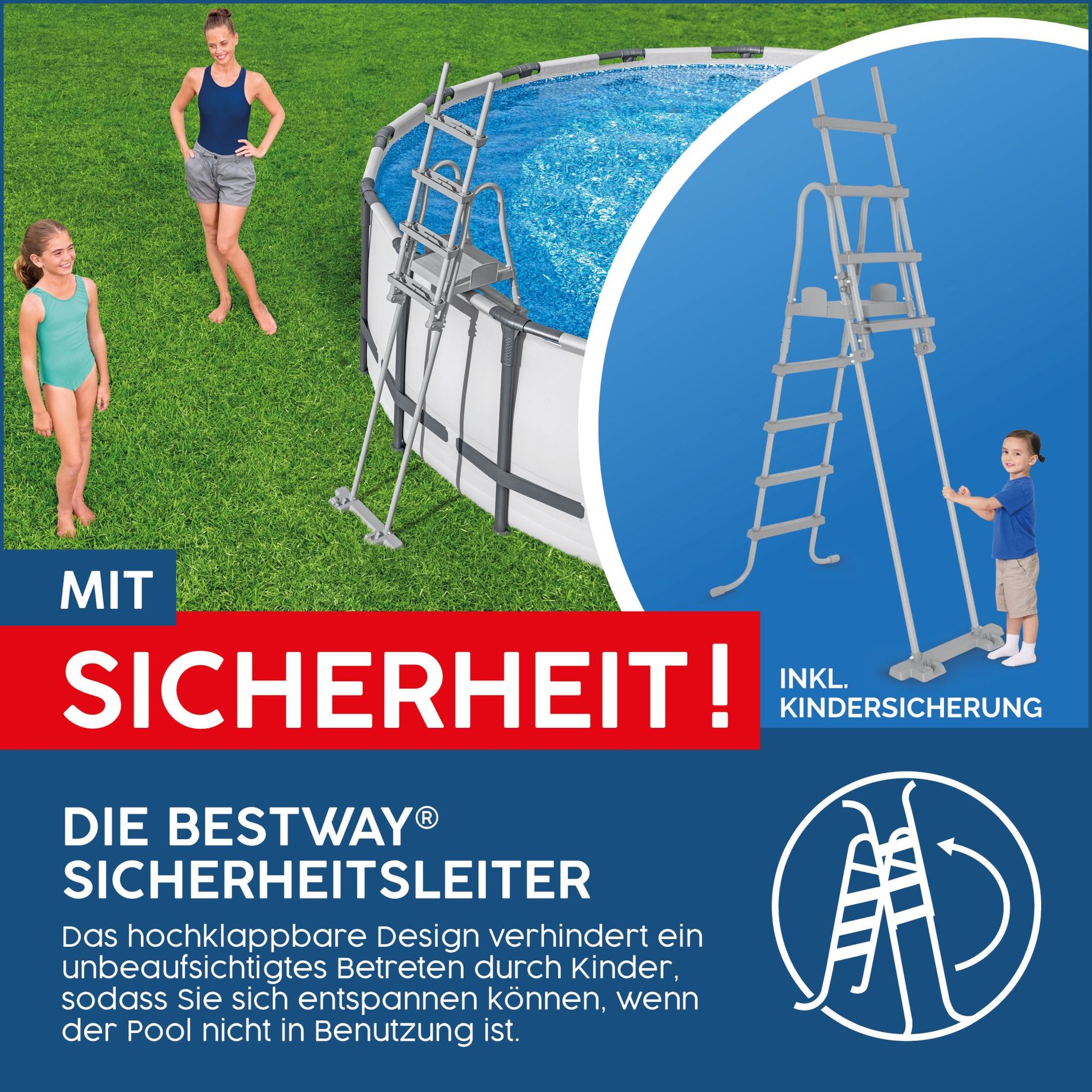 Pool Leiter 132 cm