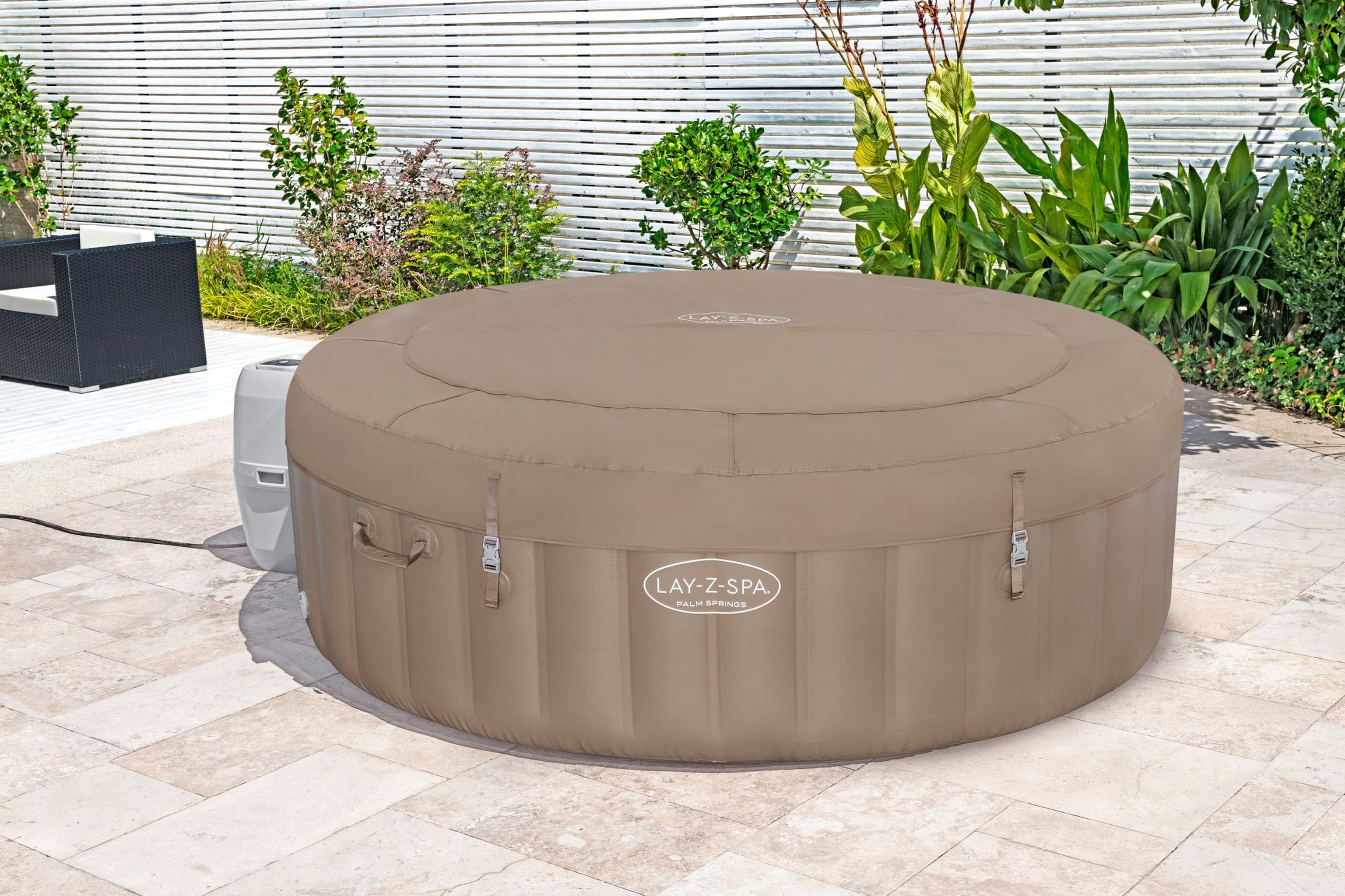 LAY-Z-SPA Palm Springs AirJet Whirlpool Ø 196 x 71 cm 6 Personen