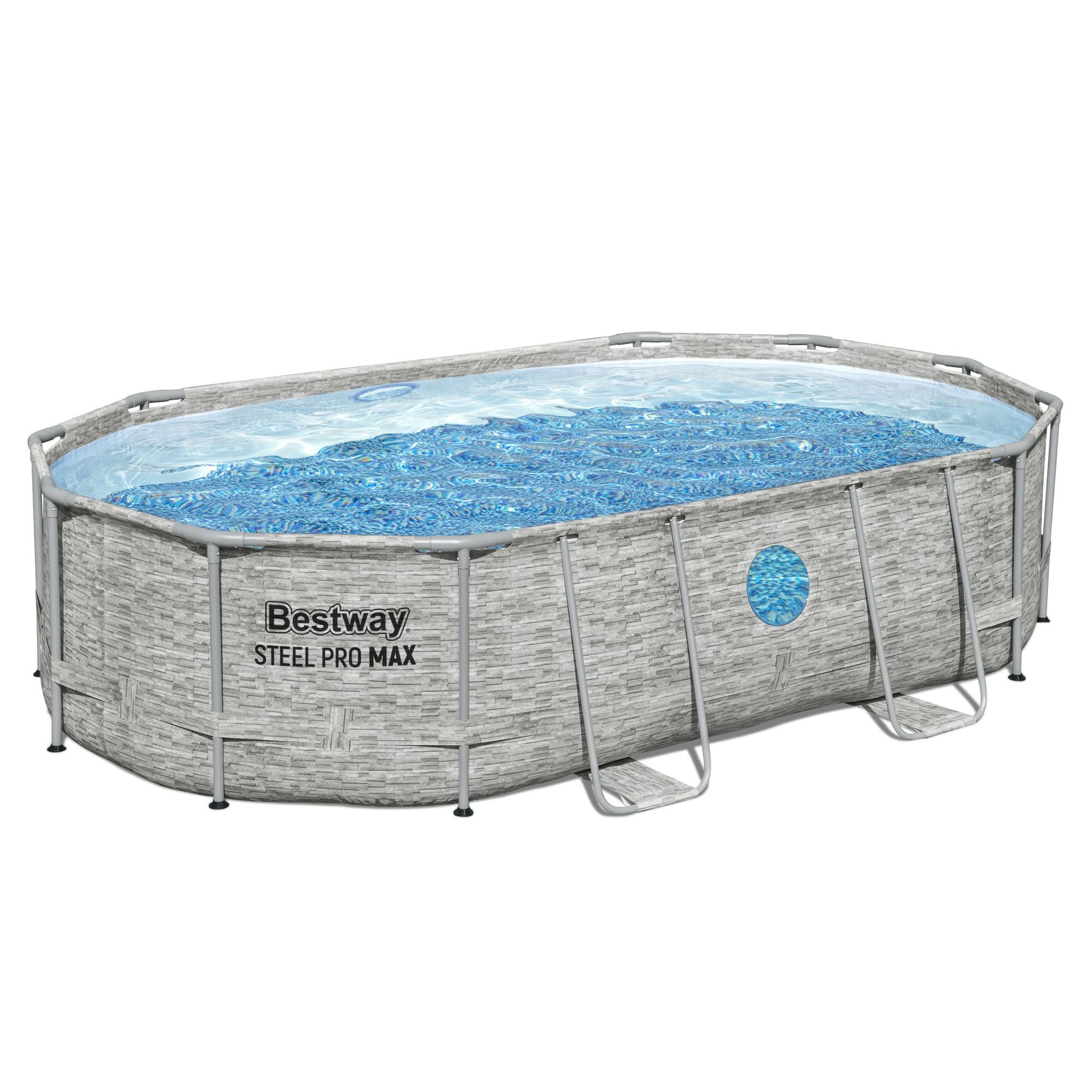 Bestway Steel Pro MAX Splashview Frame Pool Set 488 x 305 x 107 cm Bestway Steel Pro MAX Splashview Frame Pool Set 488 x 305 x 107 cm