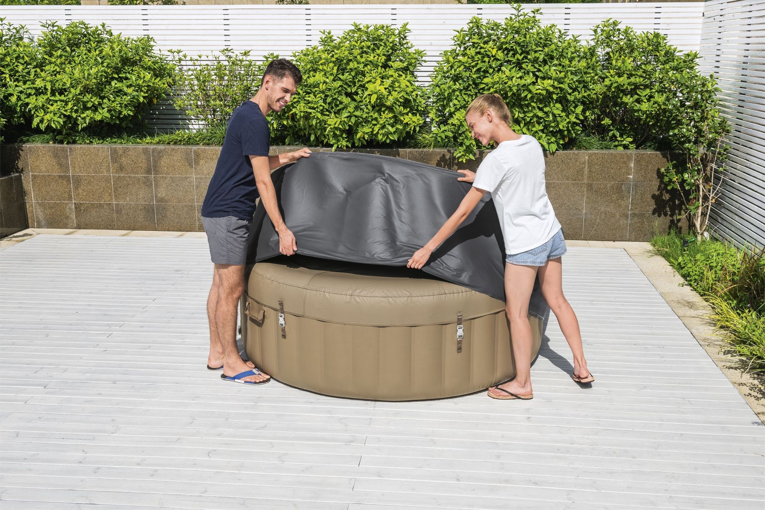 LAY-Z-SPA Abdeckung EnergySense Plus Thermo 196 x 71 cm rund