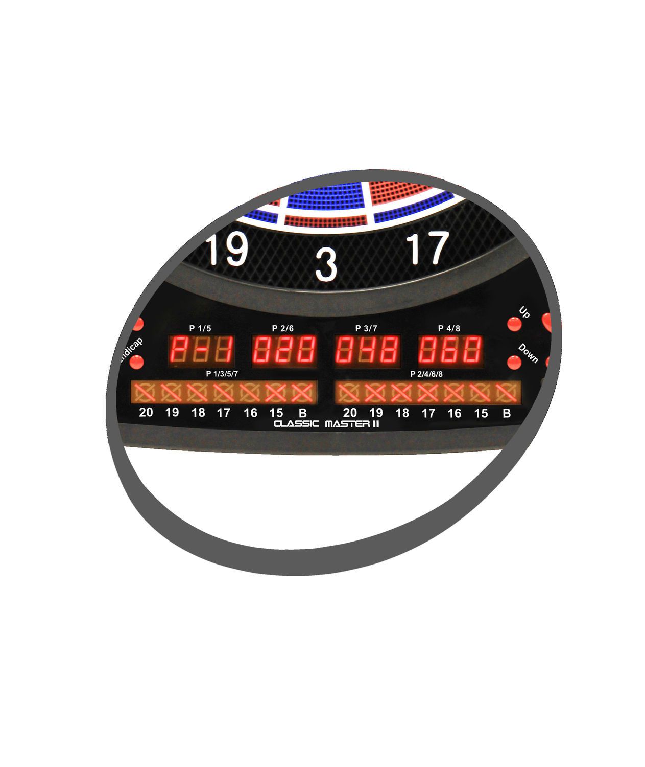 Elektronisches Dartboard CLASSIC MASTER II, 2-Loch CC-92656