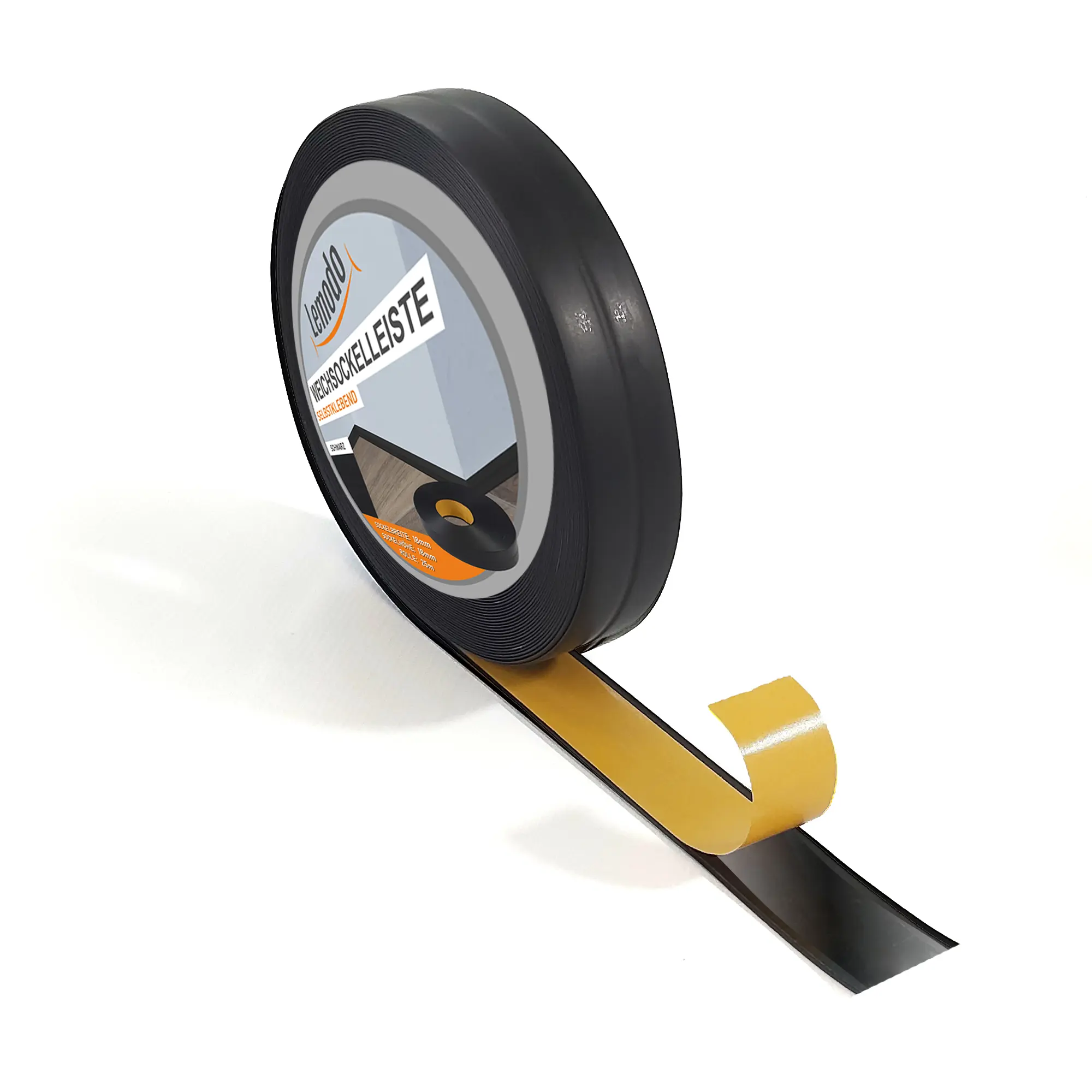 Knickwinkelleiste, PVC, 25m, schwarz, selbstklebend, Sockelleiste MS013 Knickwinkelleiste, PVC, 25m, schwarz, selbstklebend, Sockelleiste MS013