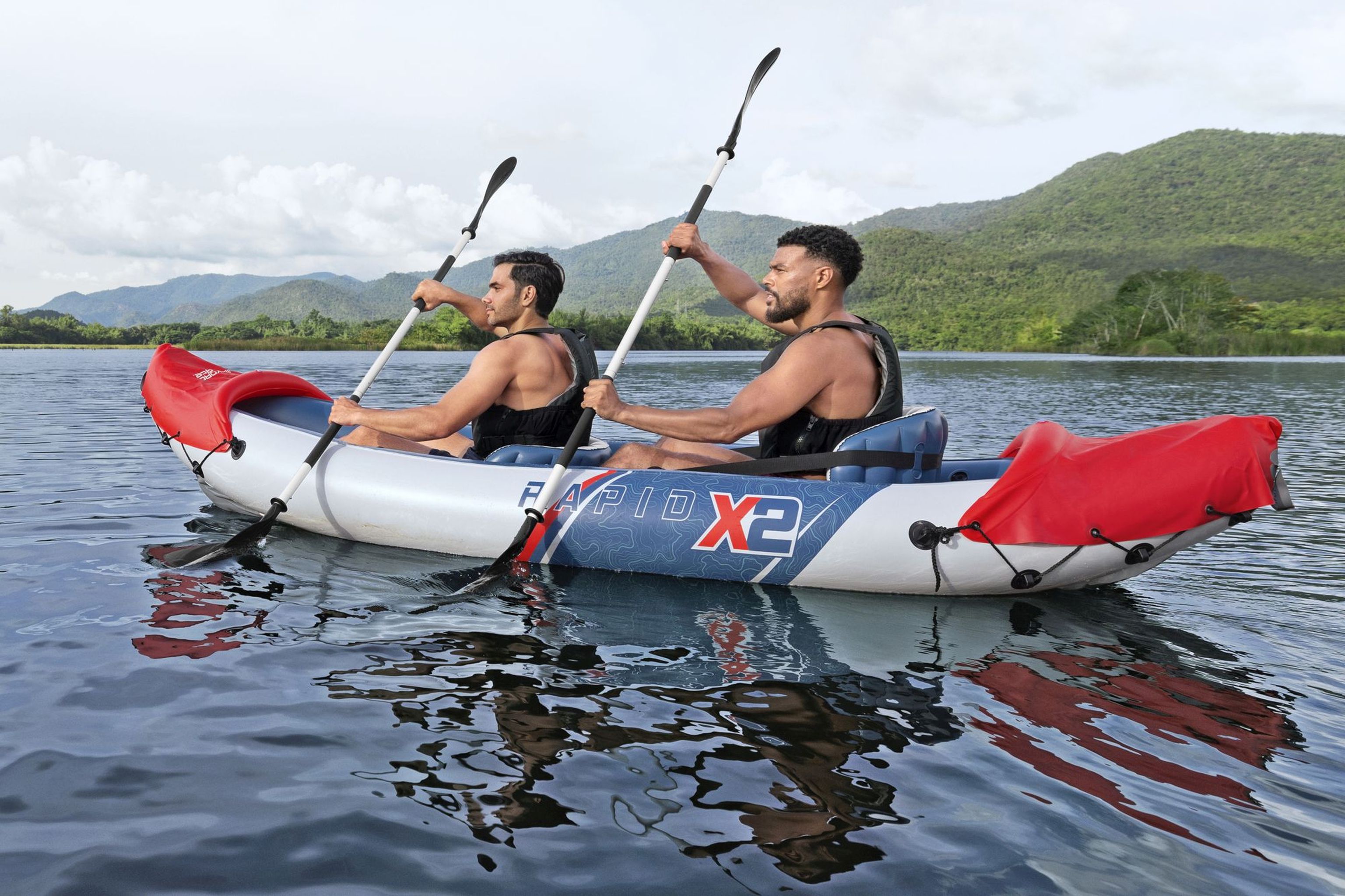 Bestway Hydro Force Rapid X2 aufblasbares Kajak 2 Personen Set Bestway Hydro Force Rapid X2 aufblasbares Kajak 2 Personen Set