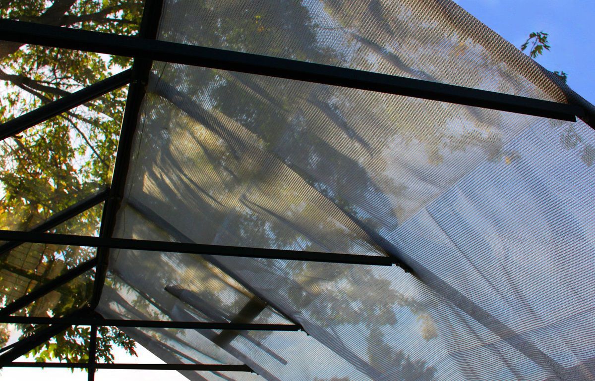Schattiergewebe für Gewächshaus, Sonnenschutz, Schattiernetz, in weiß EPH-260330