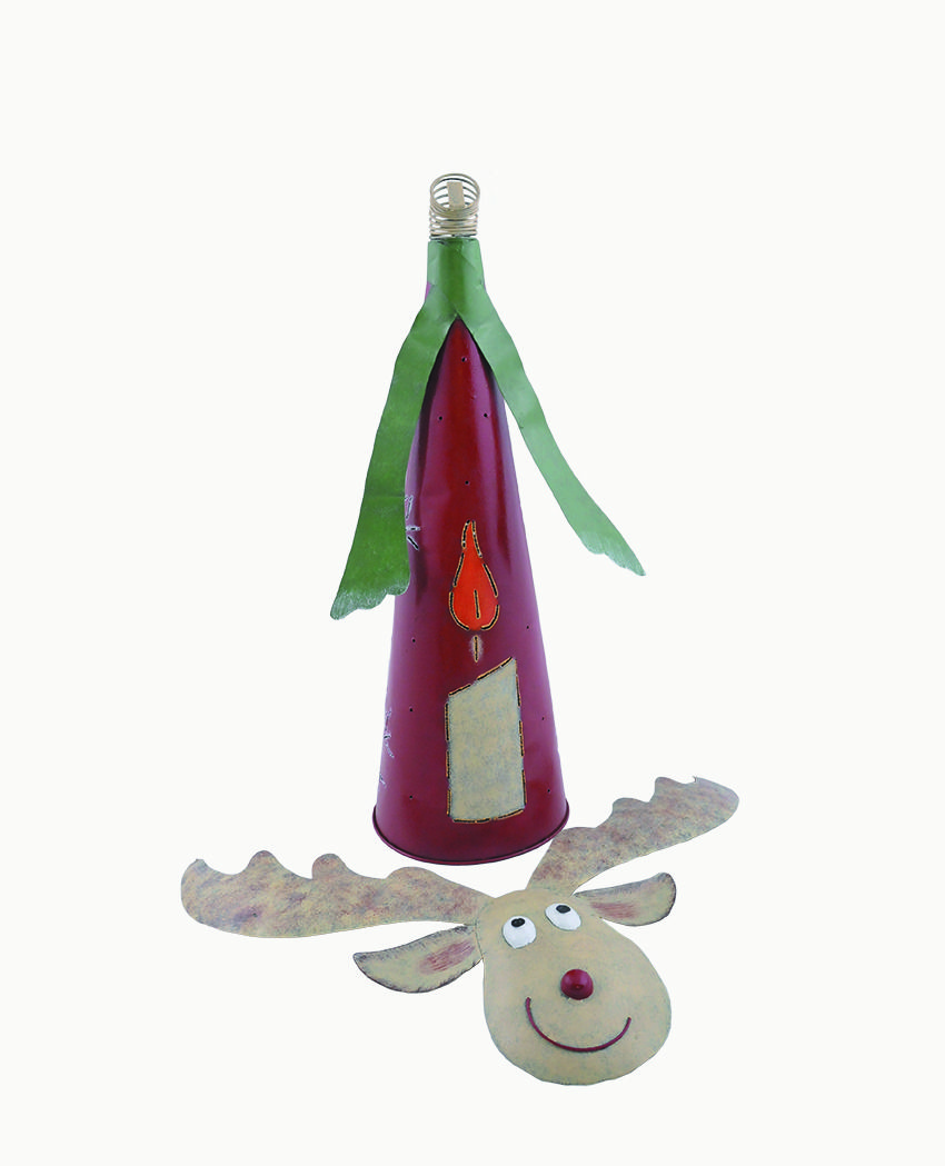 Gartenfigur Rentier stehend, 2-teilig, rot-grün, 87 x 60 x 25 cm MD-17832 Gartenfigur Rentier stehend, 2-teilig, rot-grün, 87 x 60 x 25 cm MD-17832