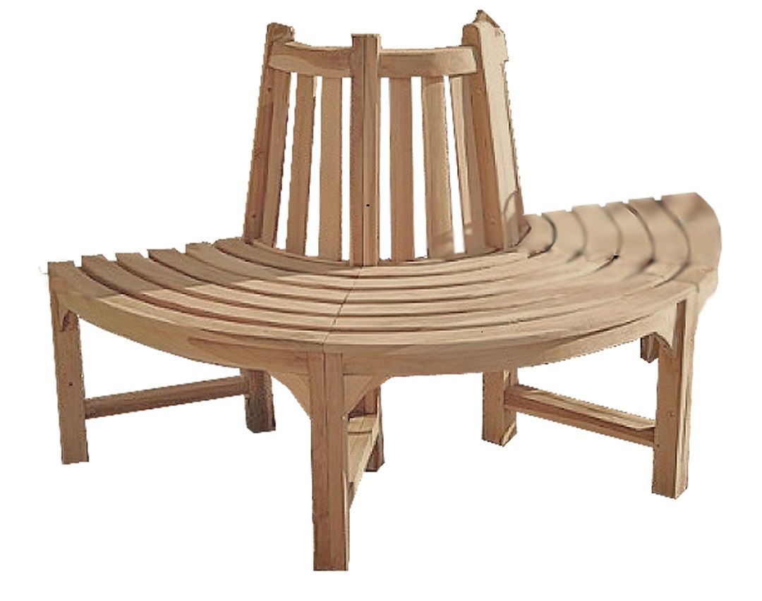 Baumbankhälfte JAVA, Teak, unbehandelt, C-grade HI-940149