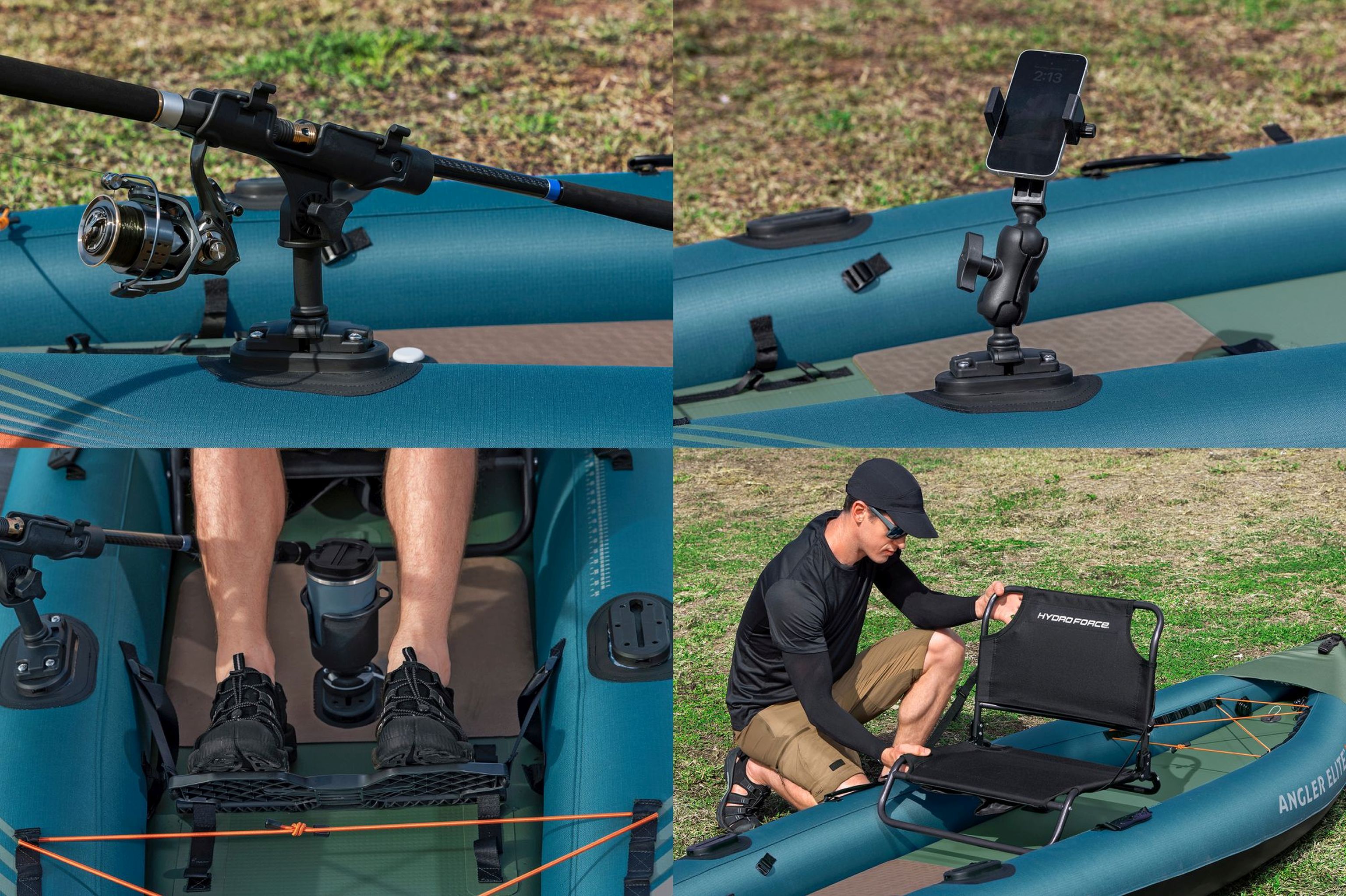 Bestway Angler Elite Kajak für 1 Person mit Sitz, Paddel, Pumpe Bestway Angler Elite Kajak für 1 Person mit Sitz, Paddel, Pumpe