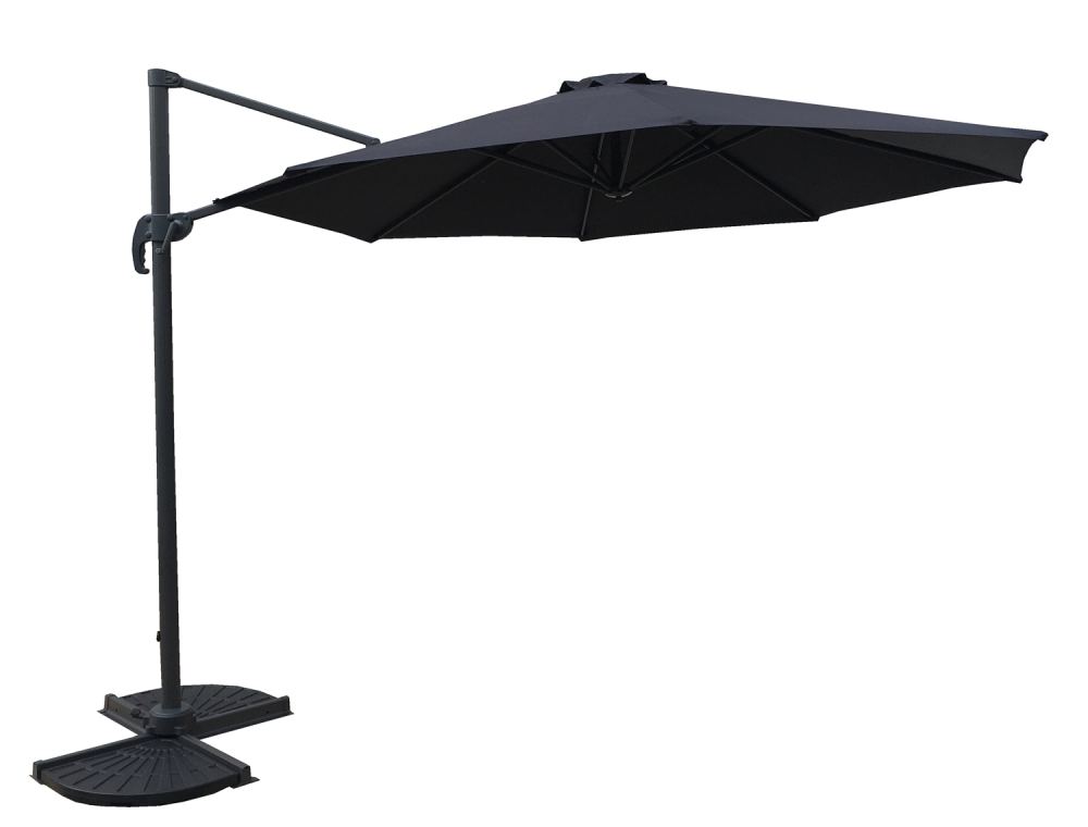 Deluxe-Ampelschirm Ø 300 cm, Sonnenschirm, Gartenschirm HI-504596 Deluxe-Ampelschirm Ø 300 cm, Sonnenschirm, Gartenschirm HI-504596