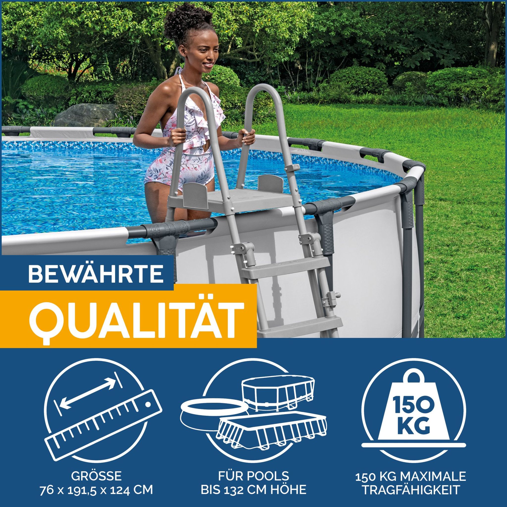 Pool Leiter 132 cm