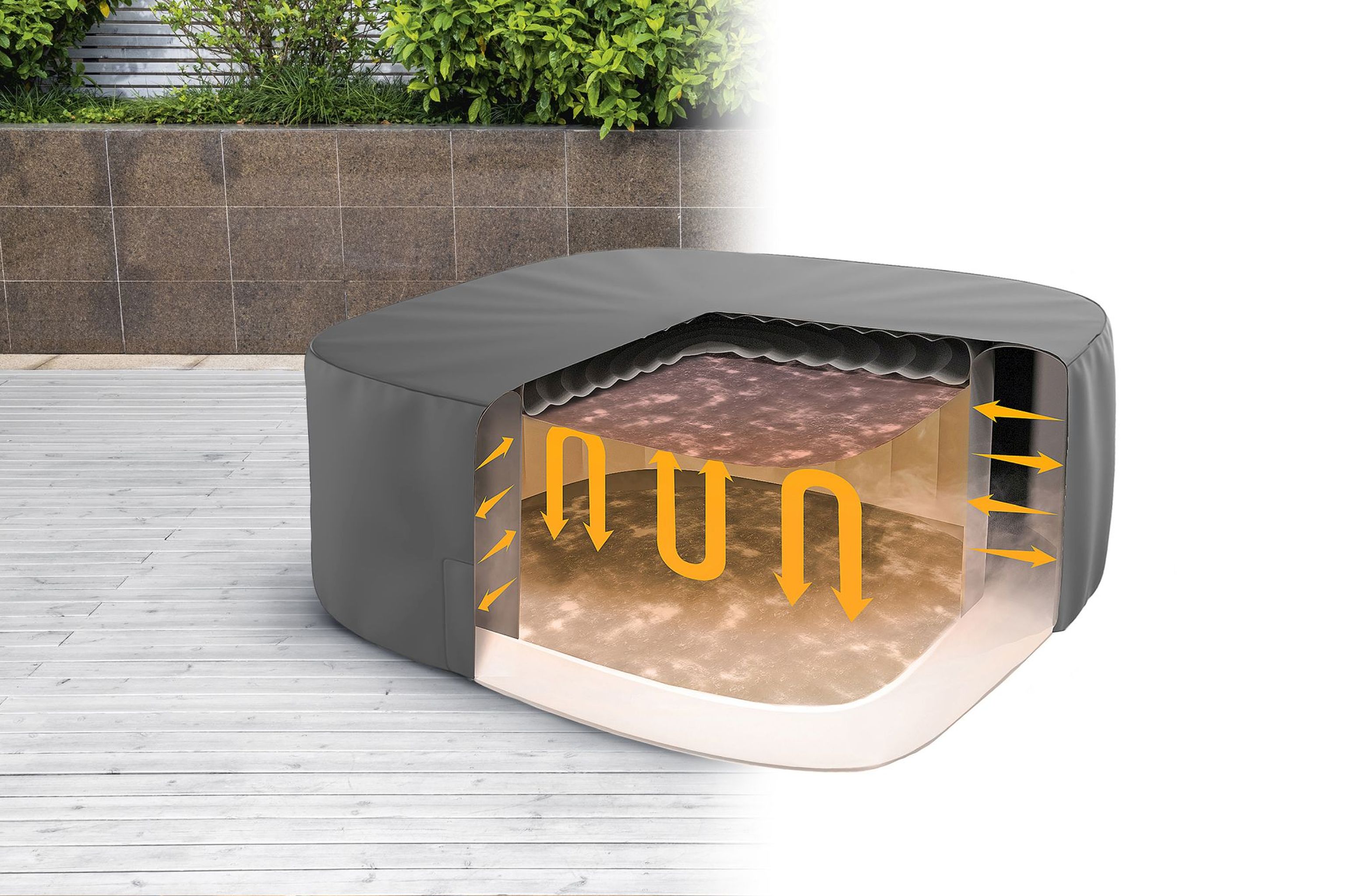 LAY-Z-SPA Abdeckung EnergySense Plus Thermoabdeckung 230 x 230 x 71 cm LAY-Z-SPA Abdeckung EnergySense Plus Thermoabdeckung 230 x 230 x 71 cm