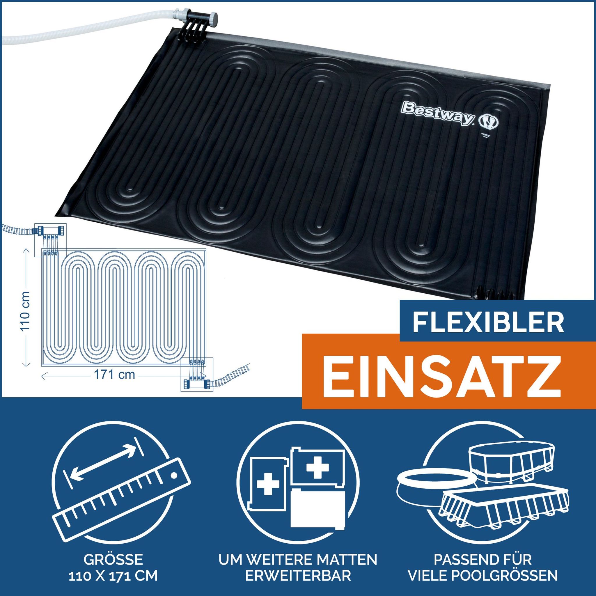 Bestway Solar-Poolheizung