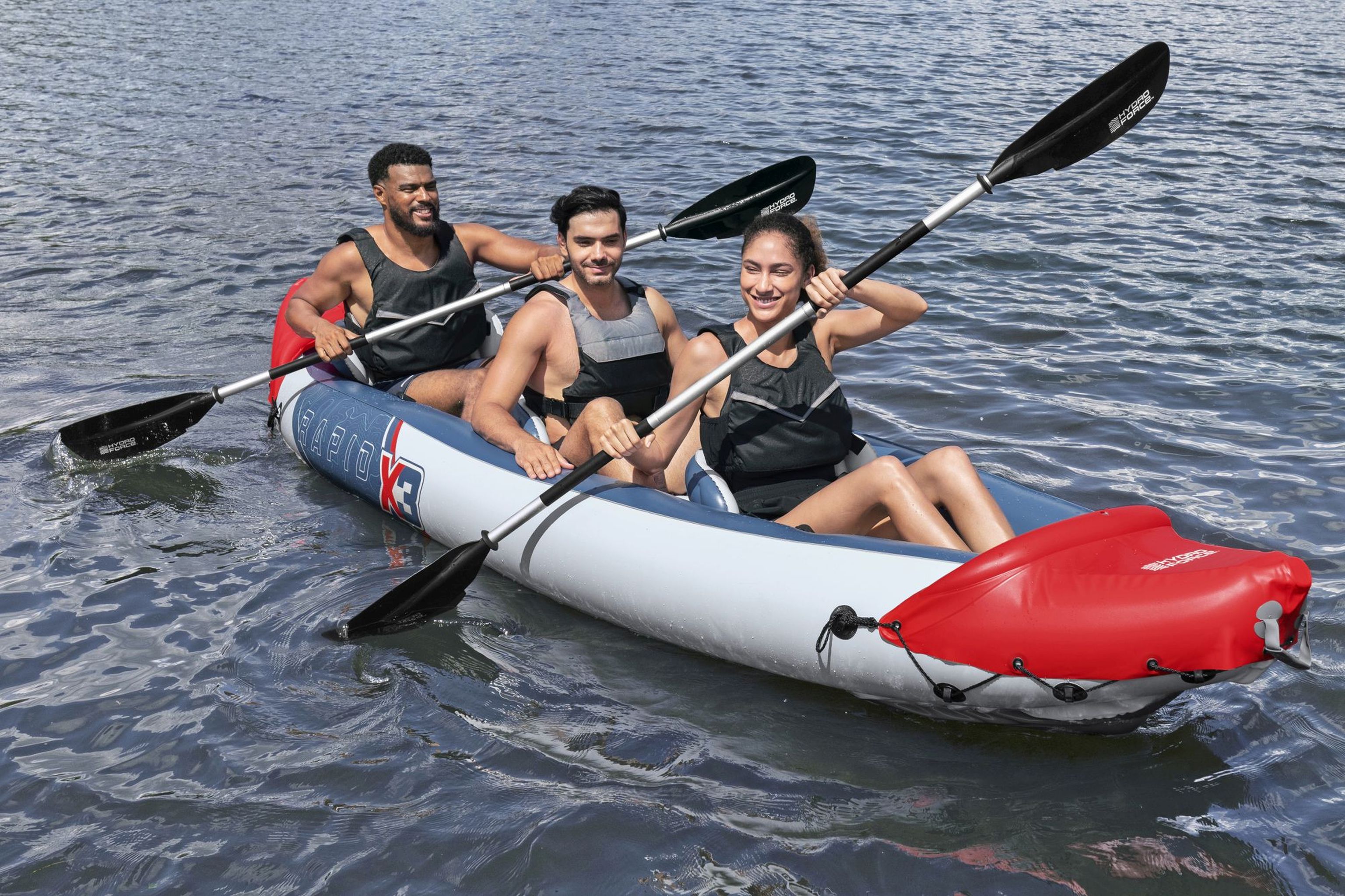 Bestway Hydro Force Kajak-Set Rapid X3 für 3 Personen 381 x 100 cm Bestway Hydro Force Kajak-Set Rapid X3 für 3 Personen 381 x 100 cm