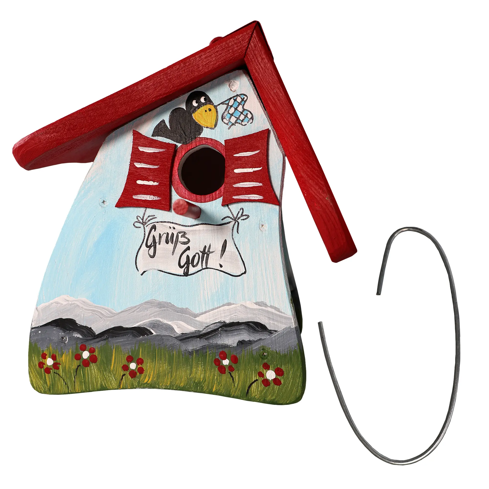 Vogelvilla Nistkasten bayrisch, handbemaltes Nisthaus, mit Aufhängung VV-N11662 Vogelvilla Nistkasten bayrisch, handbemaltes Nisthaus, mit Aufhängung VV-N11662