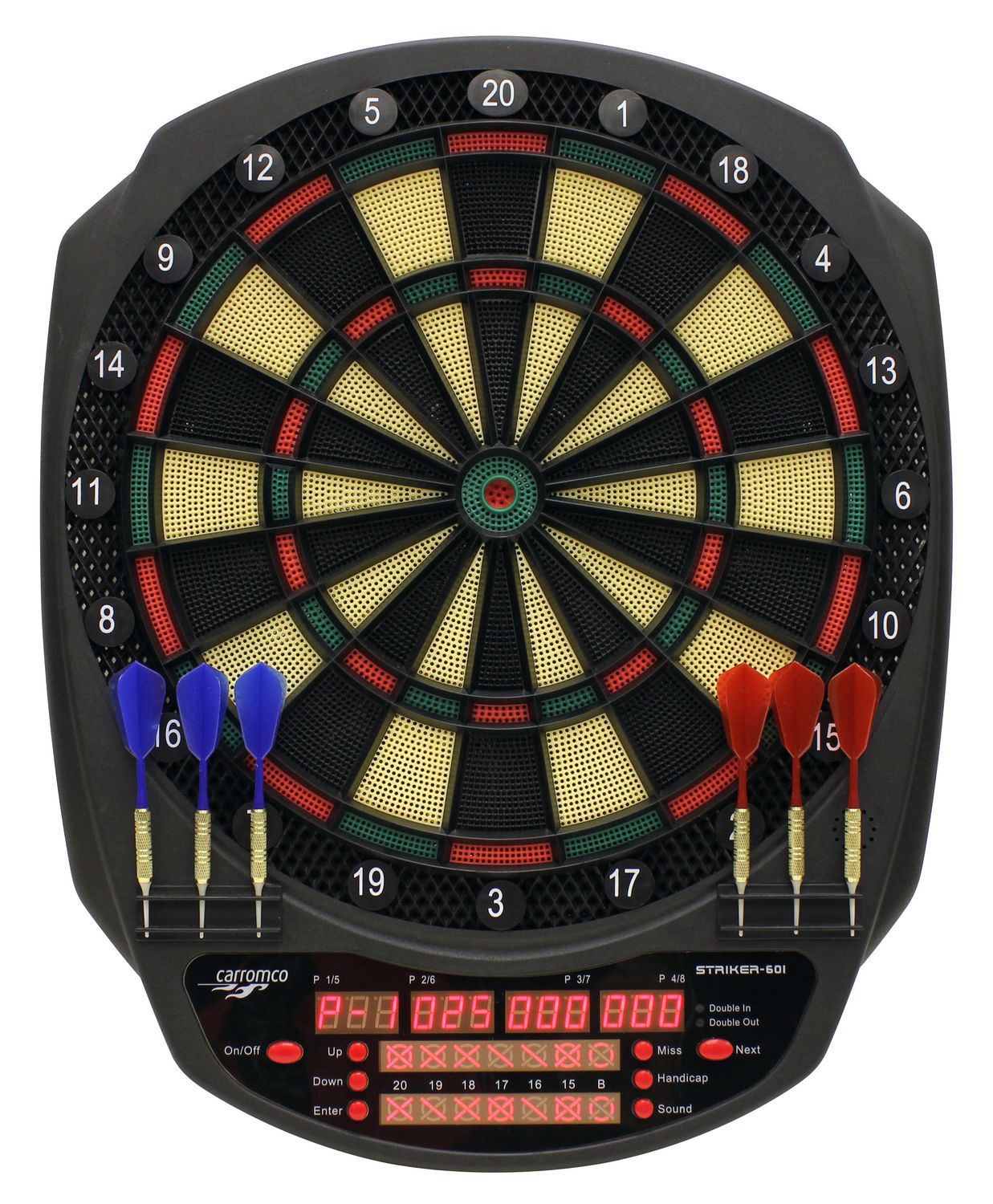 Elektronisches Dartboard STRIKER-601, Mit Adapter, 3-Loch Abstand CC-92645