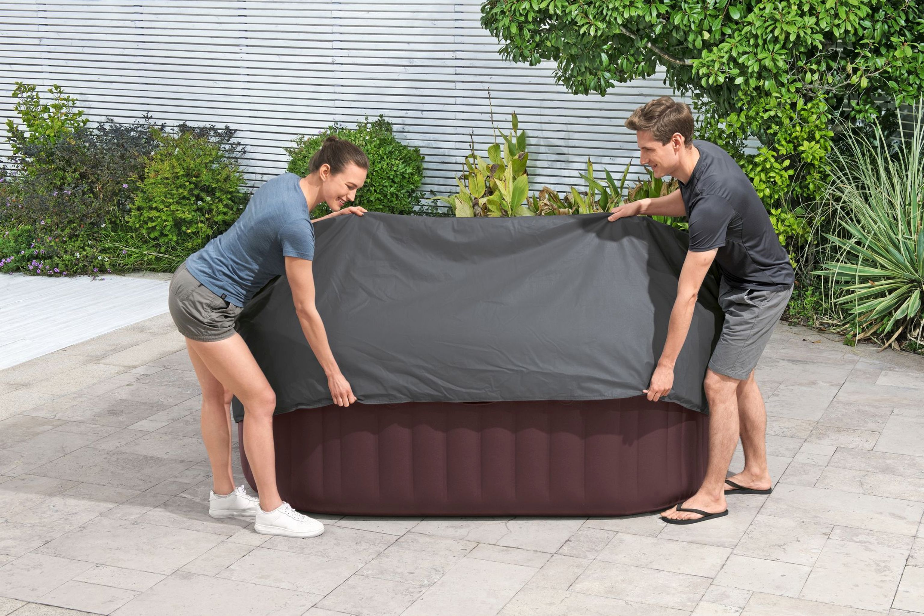 LAY-Z-SPA Abdeckung EnergySense Plus Thermo 201 x 201 cm eckig