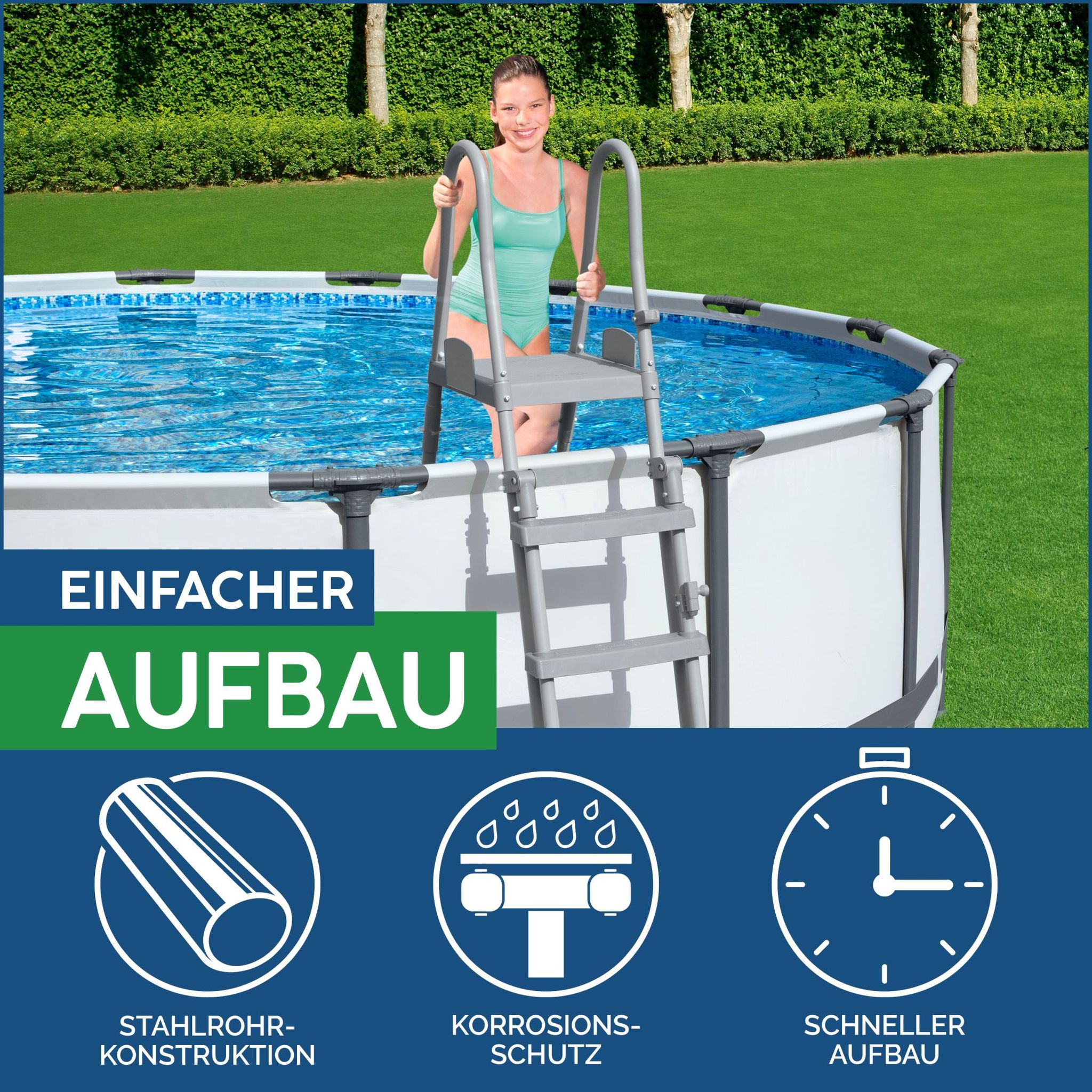 Pool Leiter 132 cm